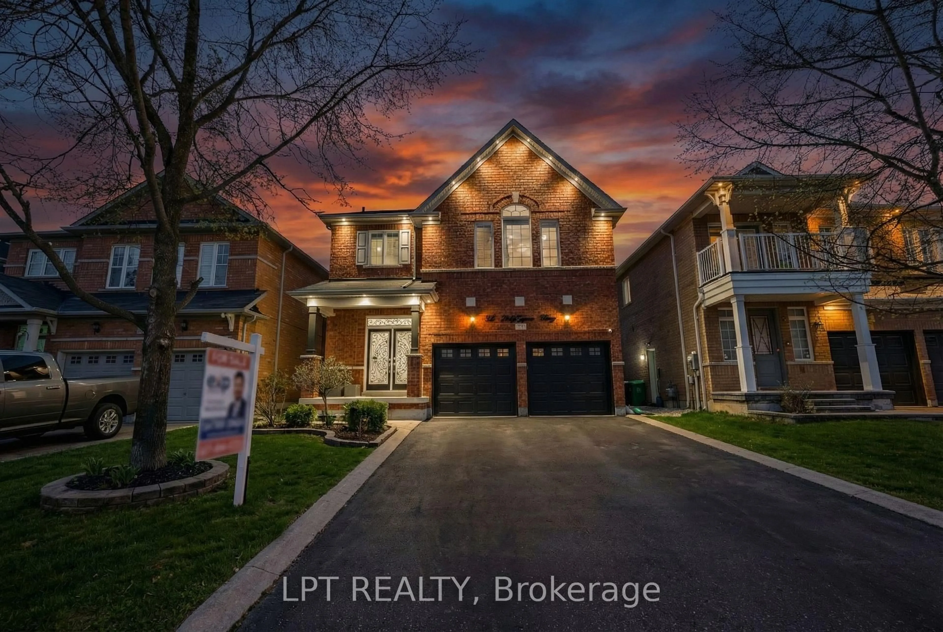 Home with brick exterior material, street for 54 Delphinium Way, Brampton Ontario L7A 0N4