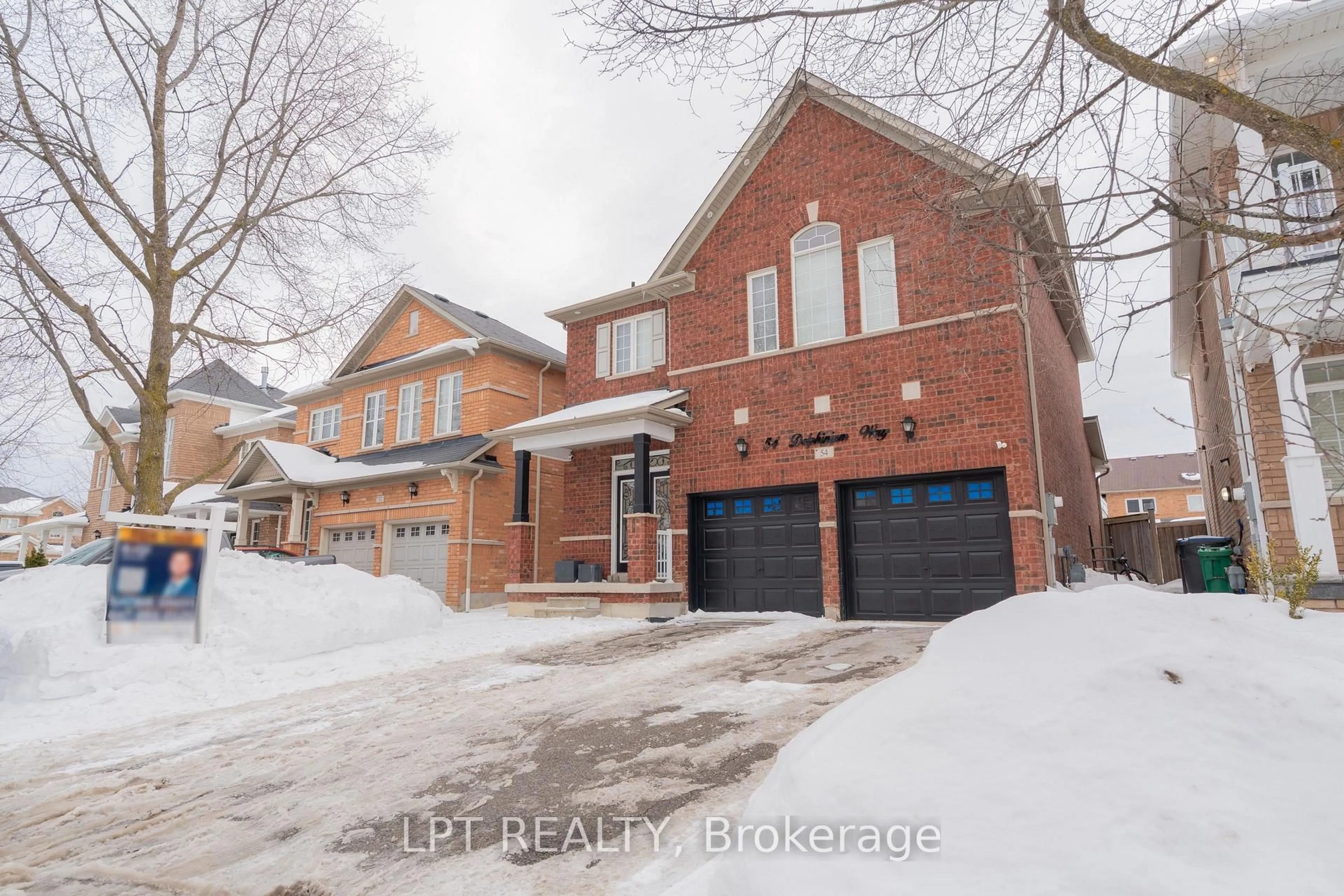 Home with brick exterior material, street for 54 Delphinium Way, Brampton Ontario L7A 0N4