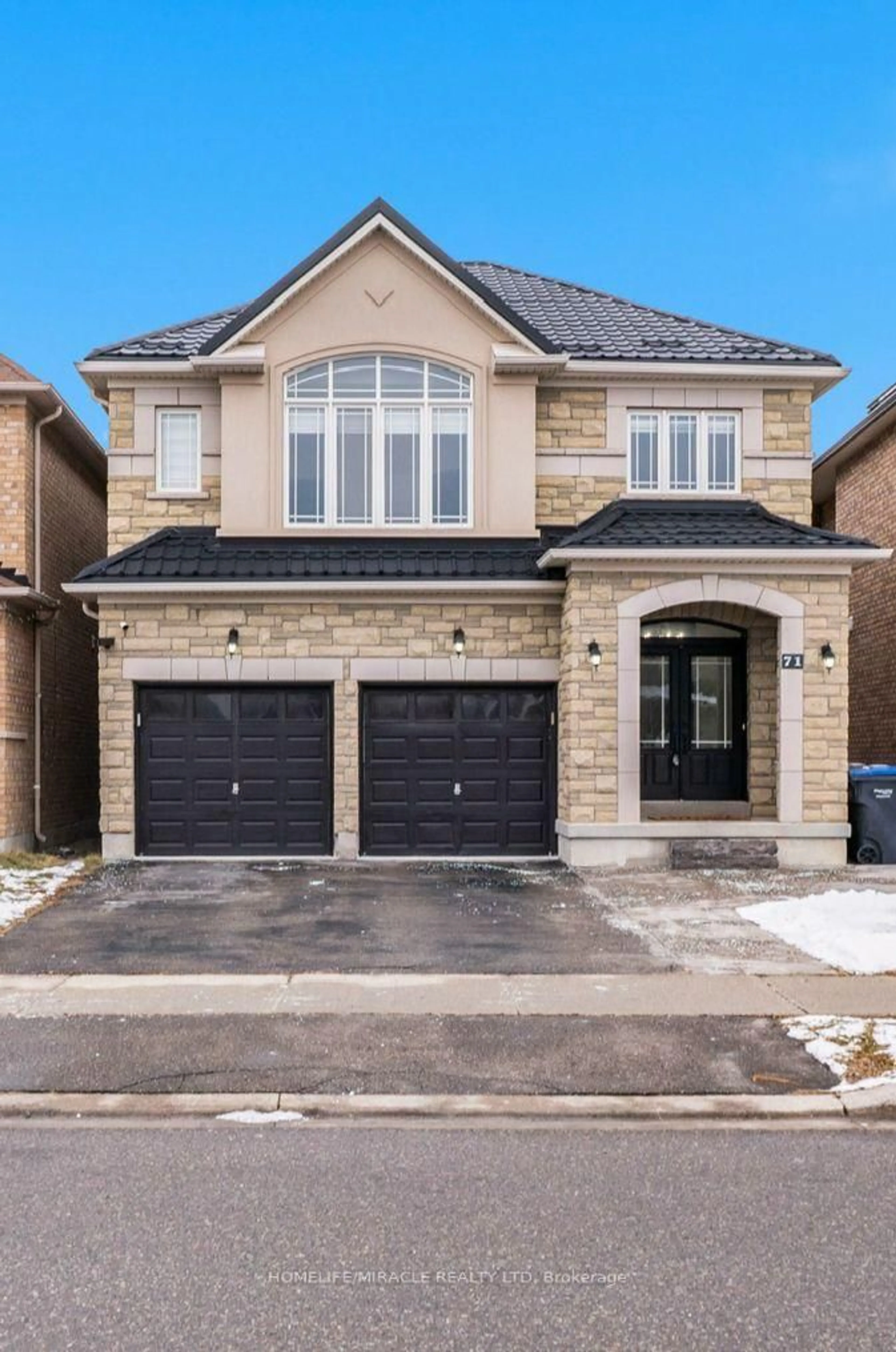 Home with brick exterior material, street for 71 Skyvalley Dr, Brampton Ontario L6P 3B7