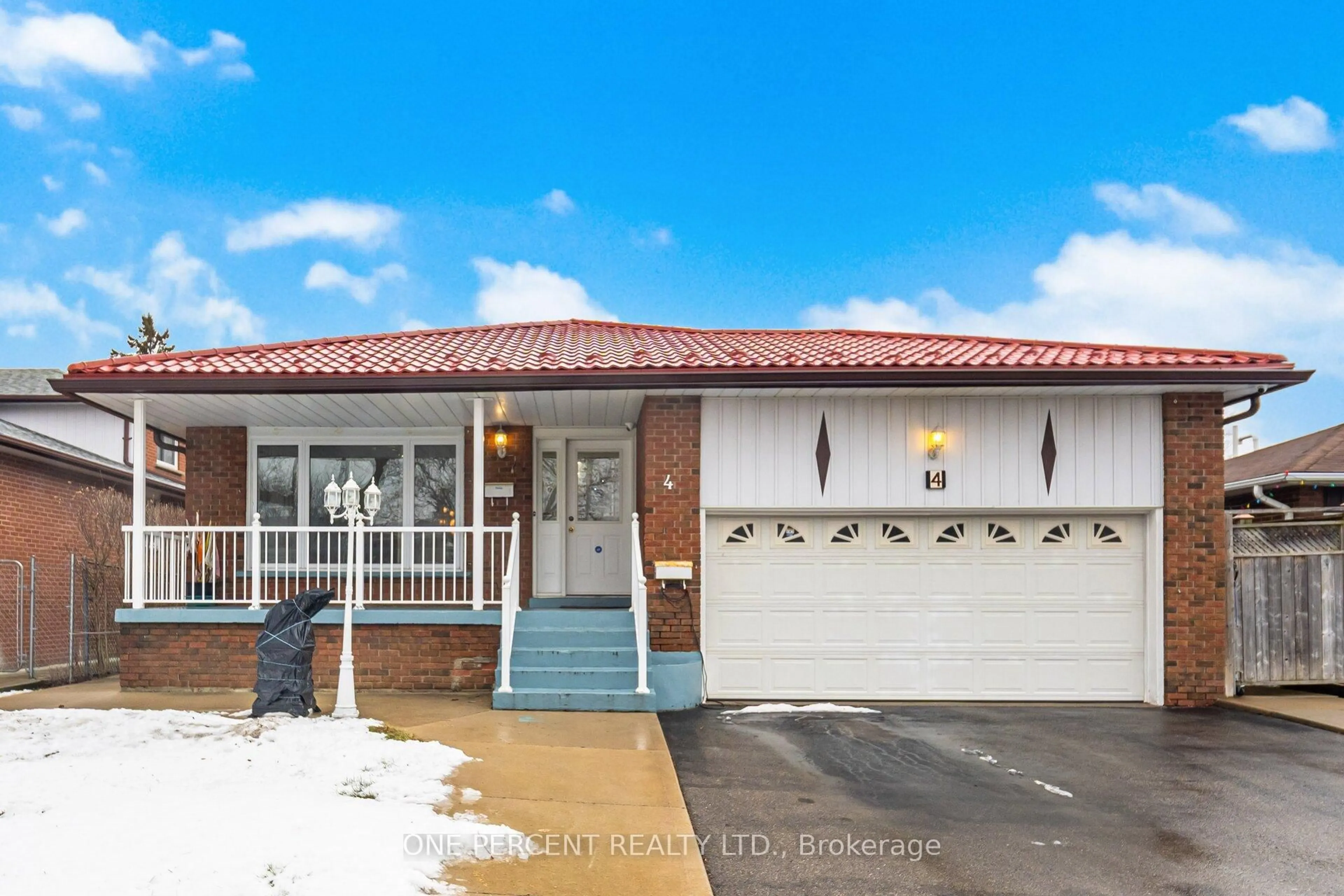 Home with brick exterior material, street for 4 Manorcrest St, Brampton Ontario L6S 2W9