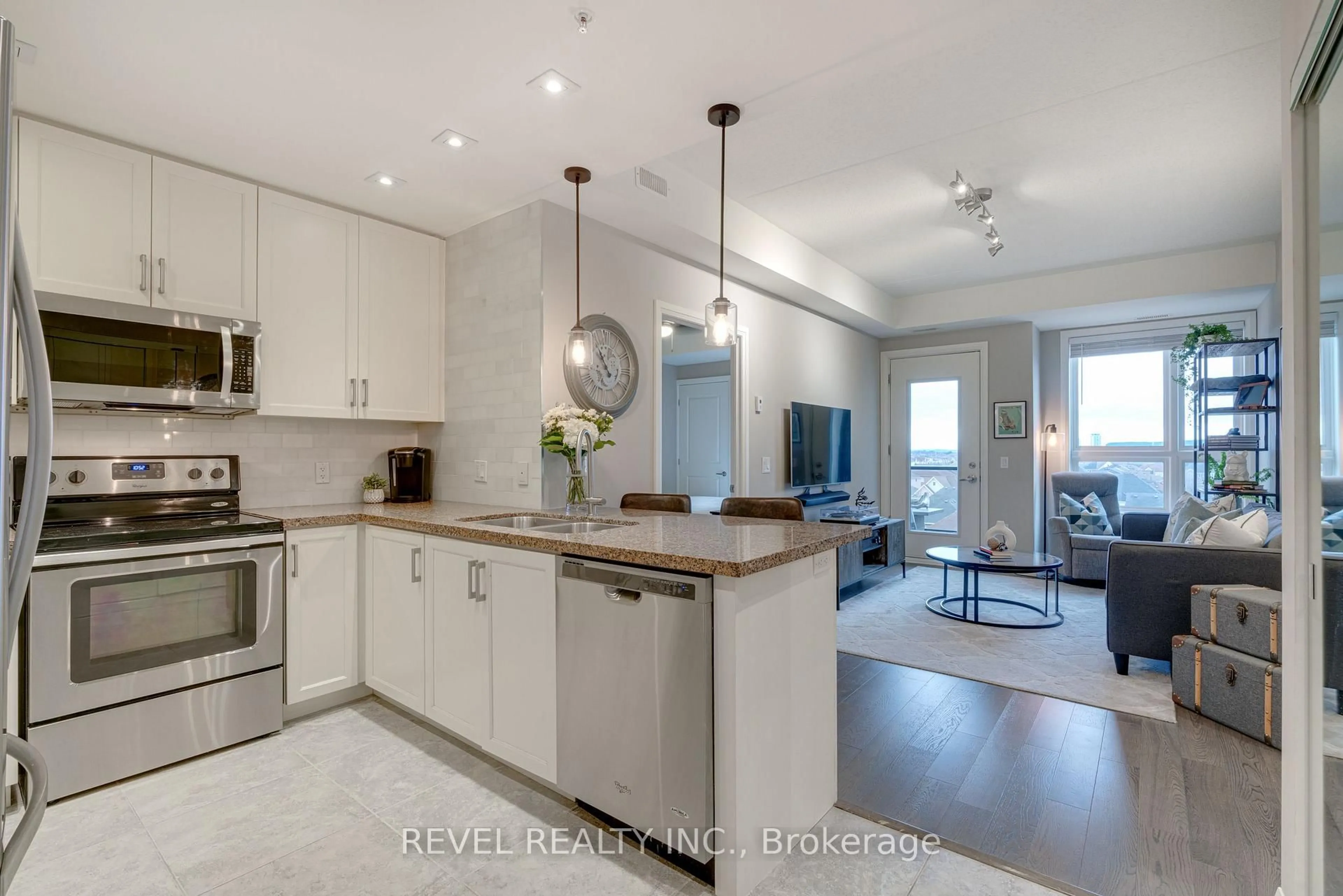 Open concept kitchen, unknown for 650 Sauve St #505, Milton Ontario L9T 9A8