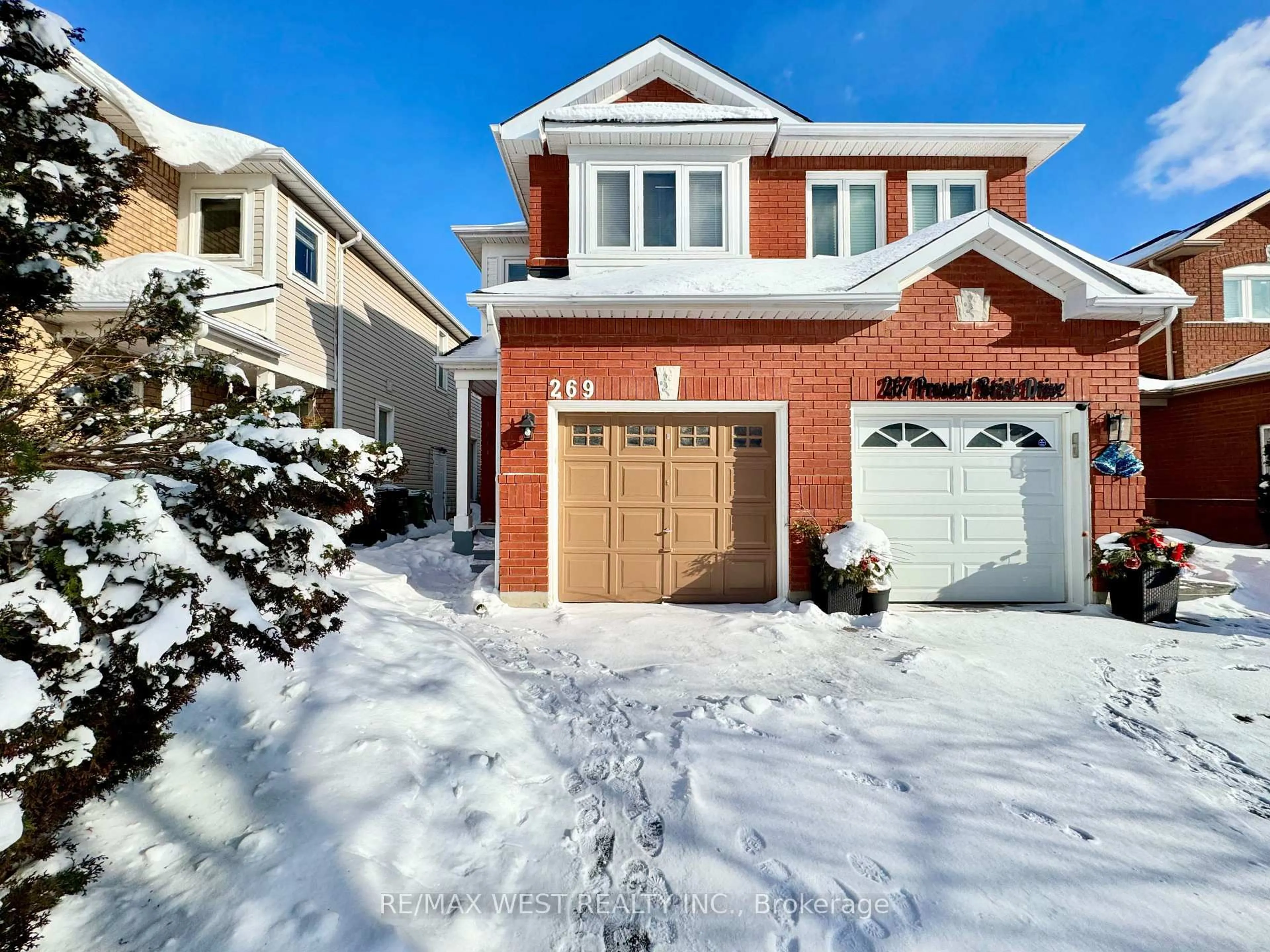 Home with brick exterior material, street for 269 Pressed Brick Dr, Brampton Ontario L6V 4L2