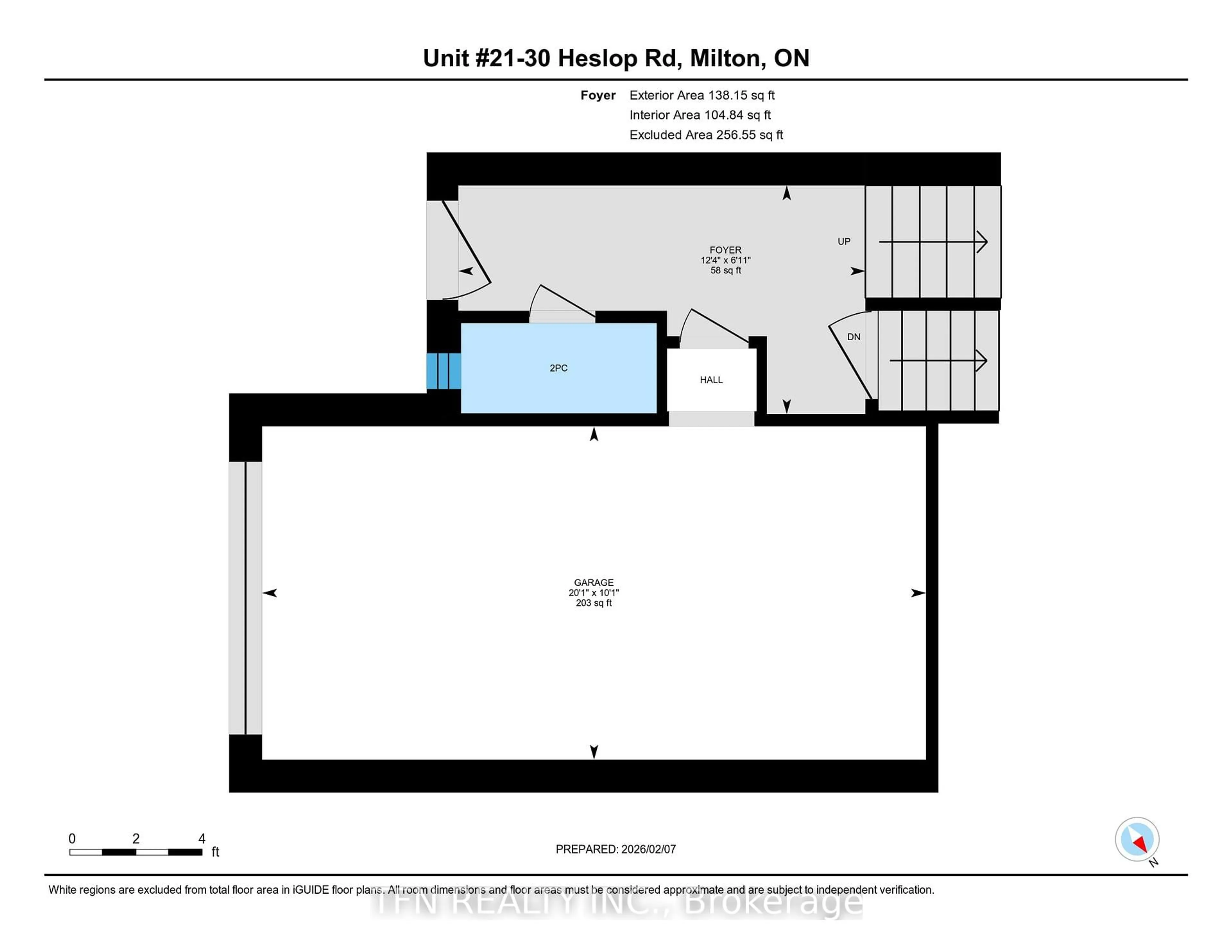 Floor plan for 30 Heslop Rd #21, Milton Ontario L9T 1B3