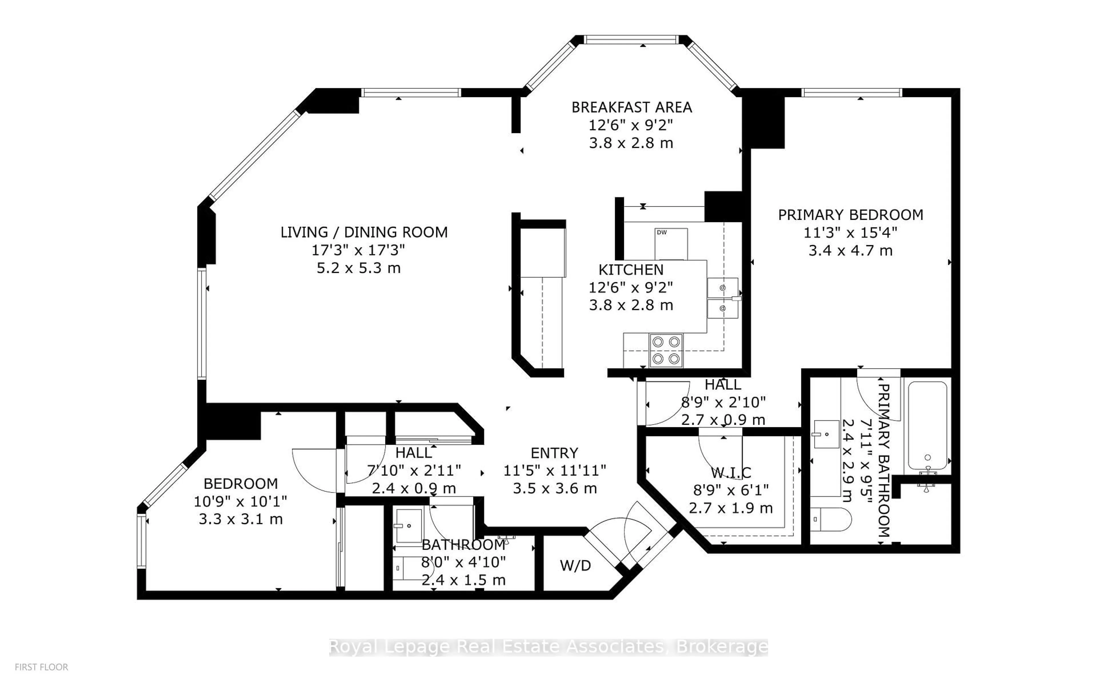 Floor plan for 2155 Burnhamthorpe Rd #1604, Mississauga Ontario L5L 5P4