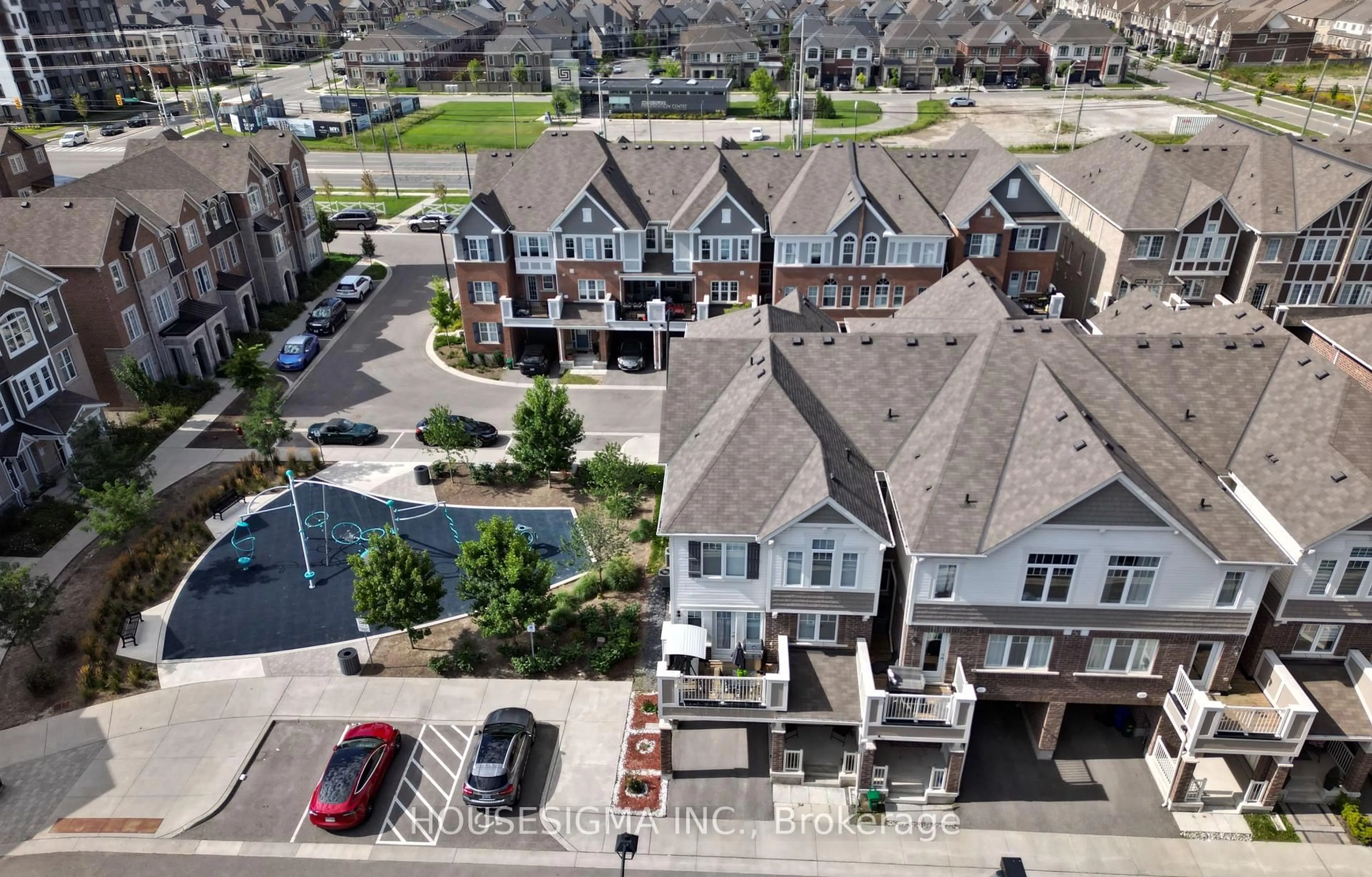A pic from outside/outdoor area/front of a property/back of a property/a pic from drone, street for 1222 Rose Way #50, Milton Ontario L9E 1P1