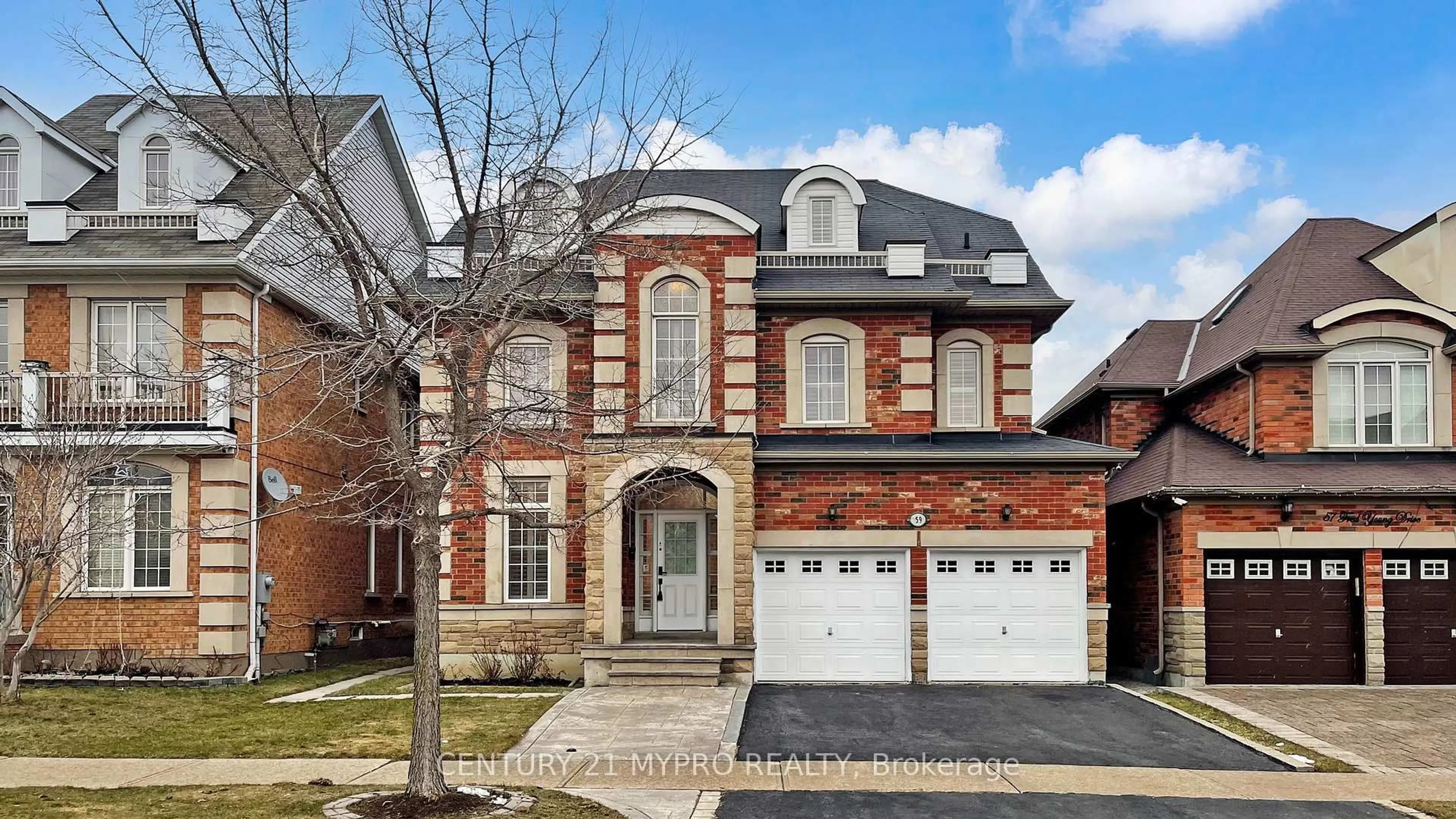 Home with brick exterior material, street for 59 Fred Young Dr, Toronto Ontario M3L 0A1
