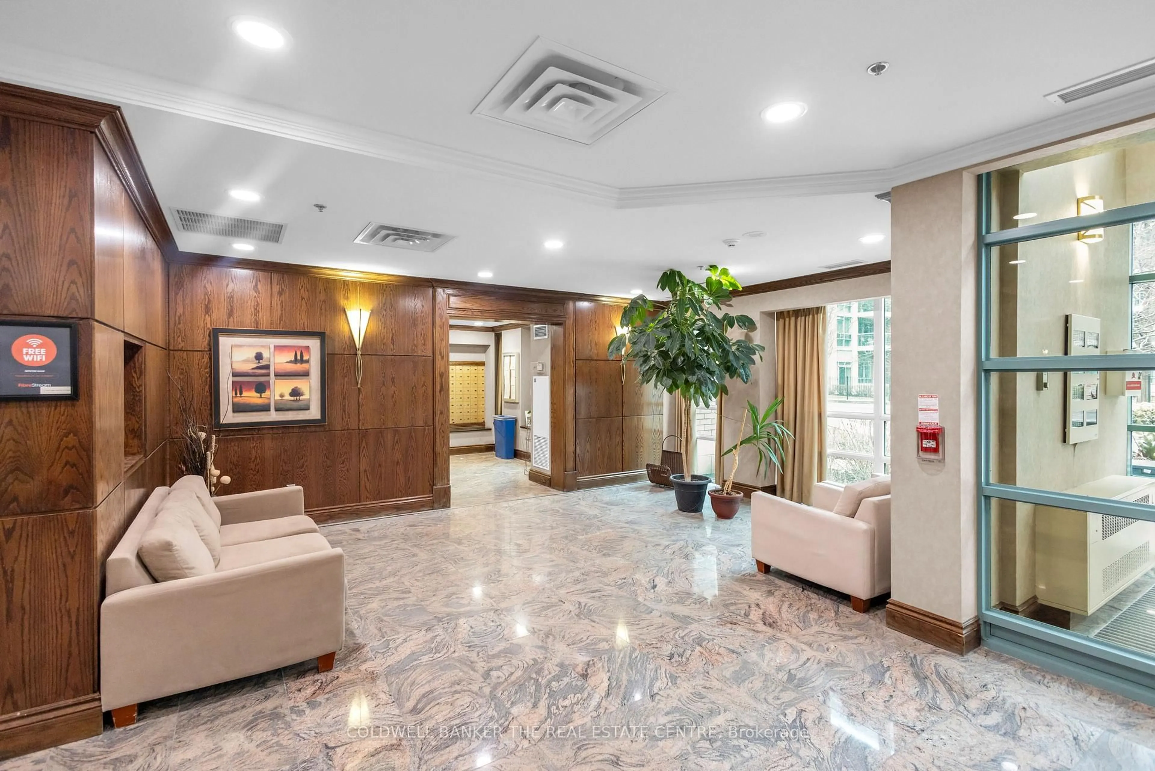 Lobby for 9 Michael Power Pl #1105, Toronto Ontario M9A 0A5