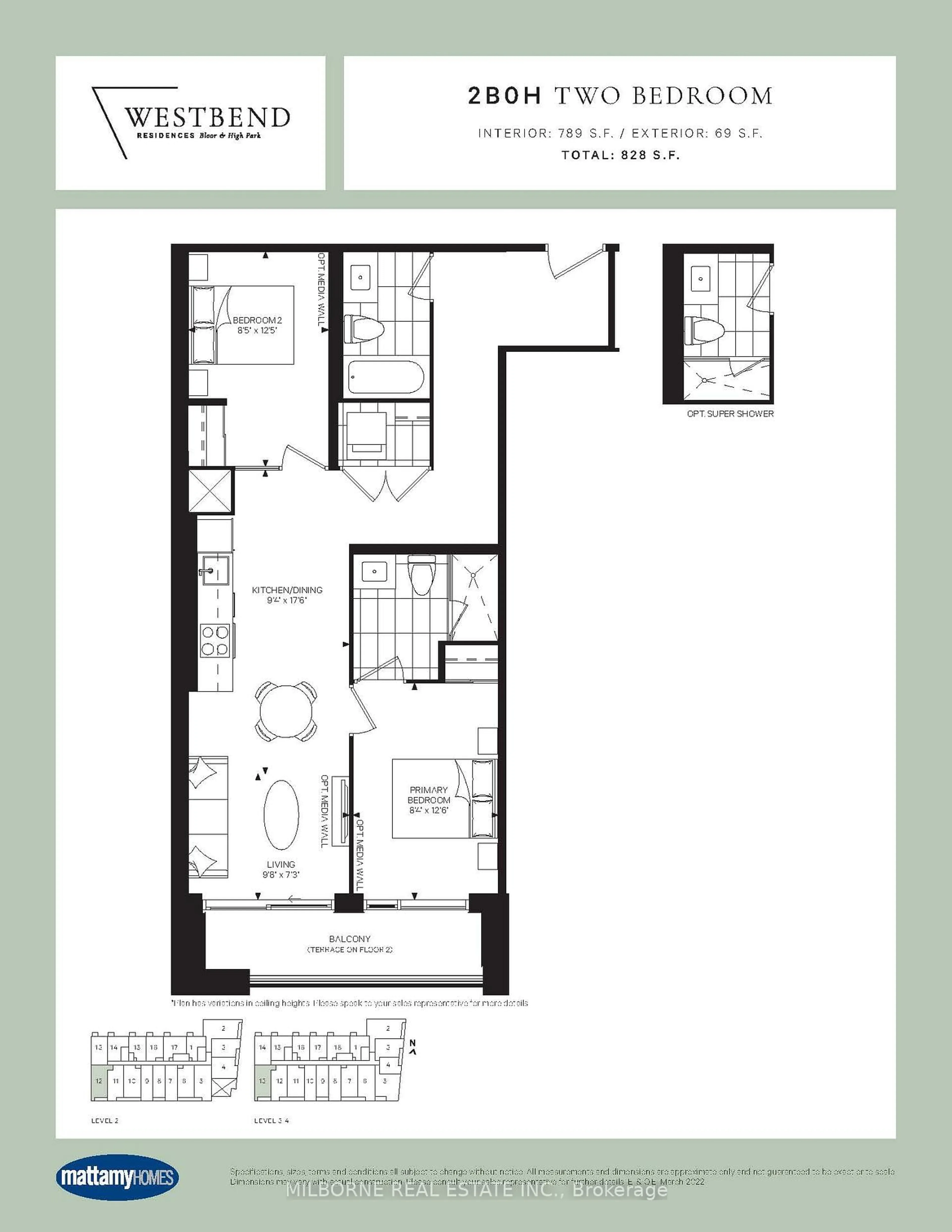 Floor plan for 1660 Bloor St #212, Toronto Ontario M6P 1A8