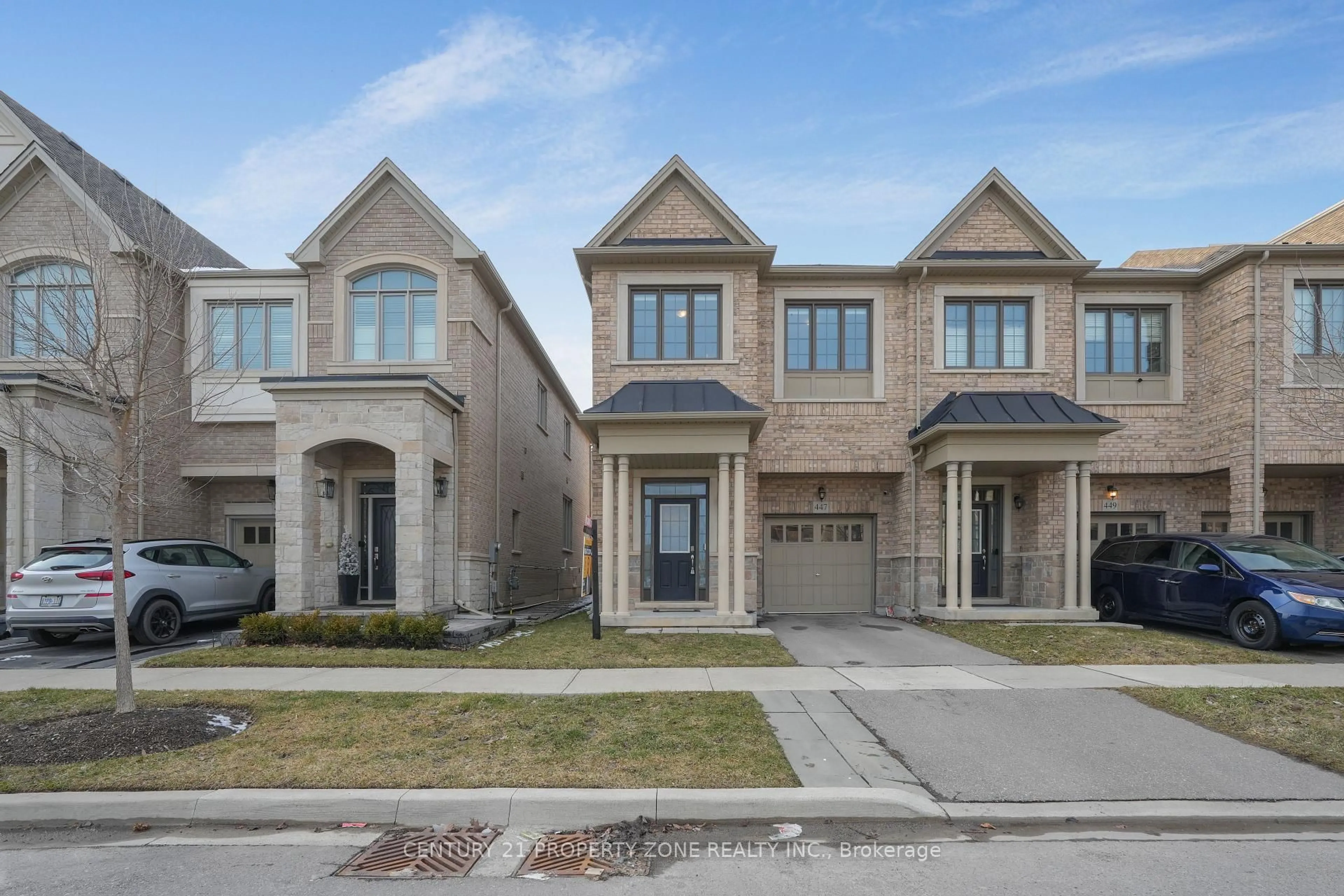 Home with brick exterior material, street for 447 Izumi Gate, Milton Ontario L9E 1J8