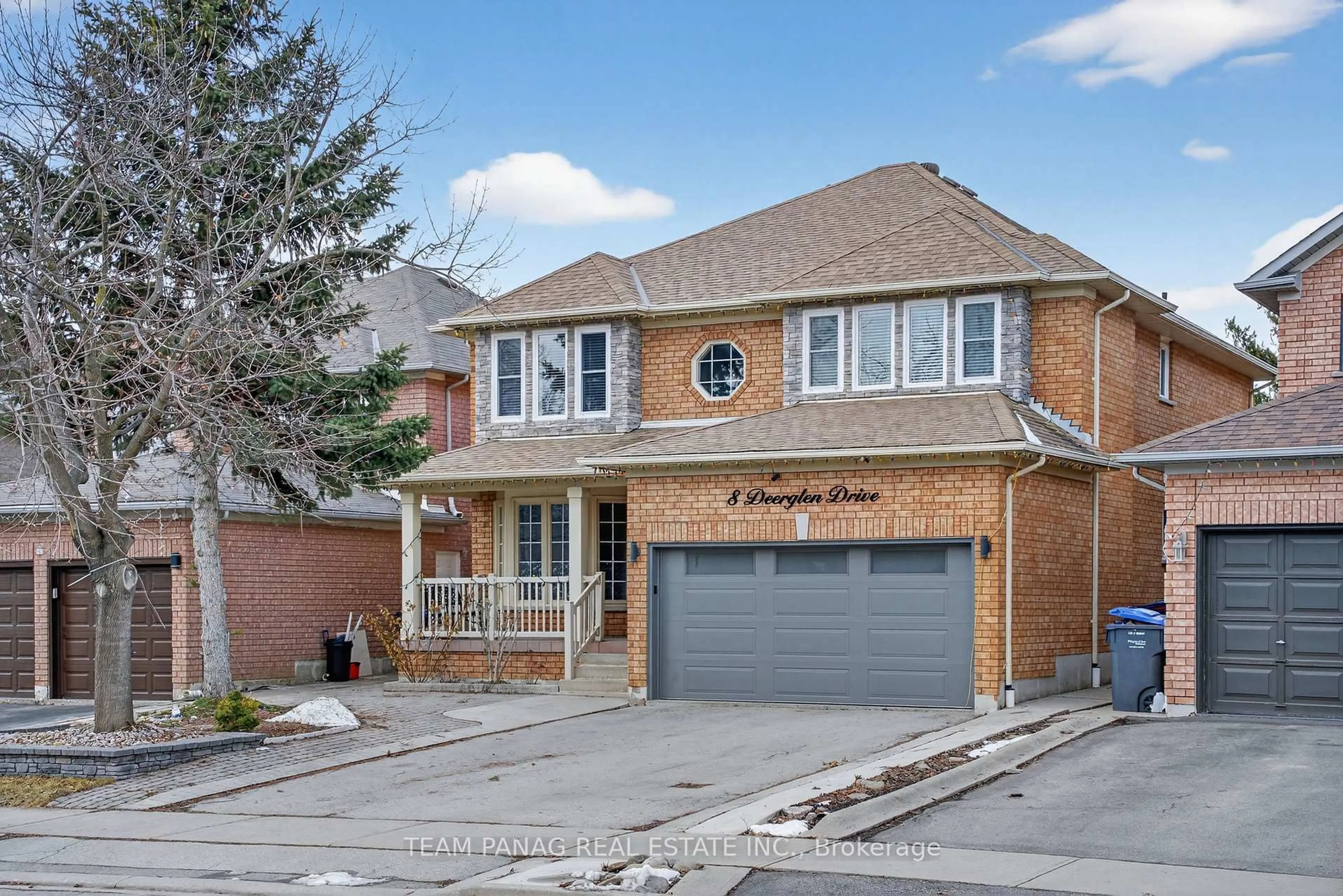 Home with brick exterior material, street for 8 Deerglen Dr, Brampton Ontario L6R 1M1
