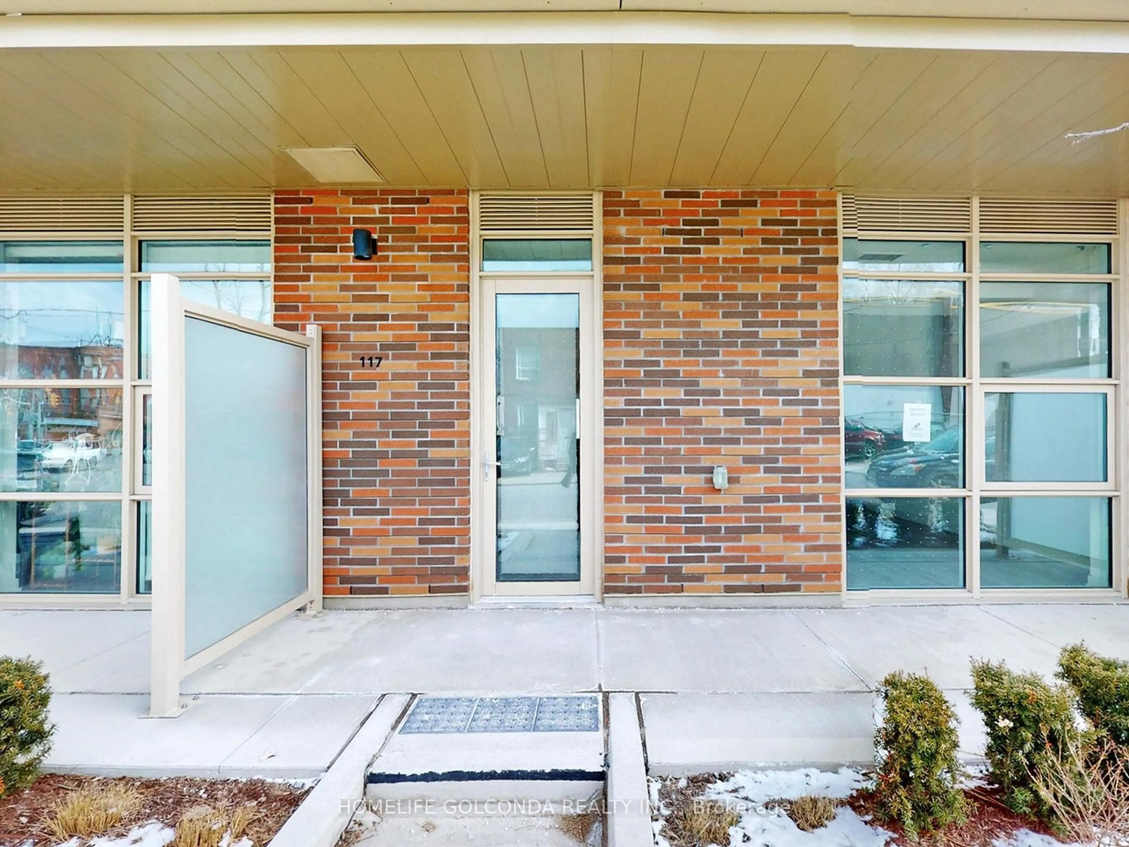 Home with brick exterior material, street for 117 Ford St #107, Toronto Ontario M6N 3A2