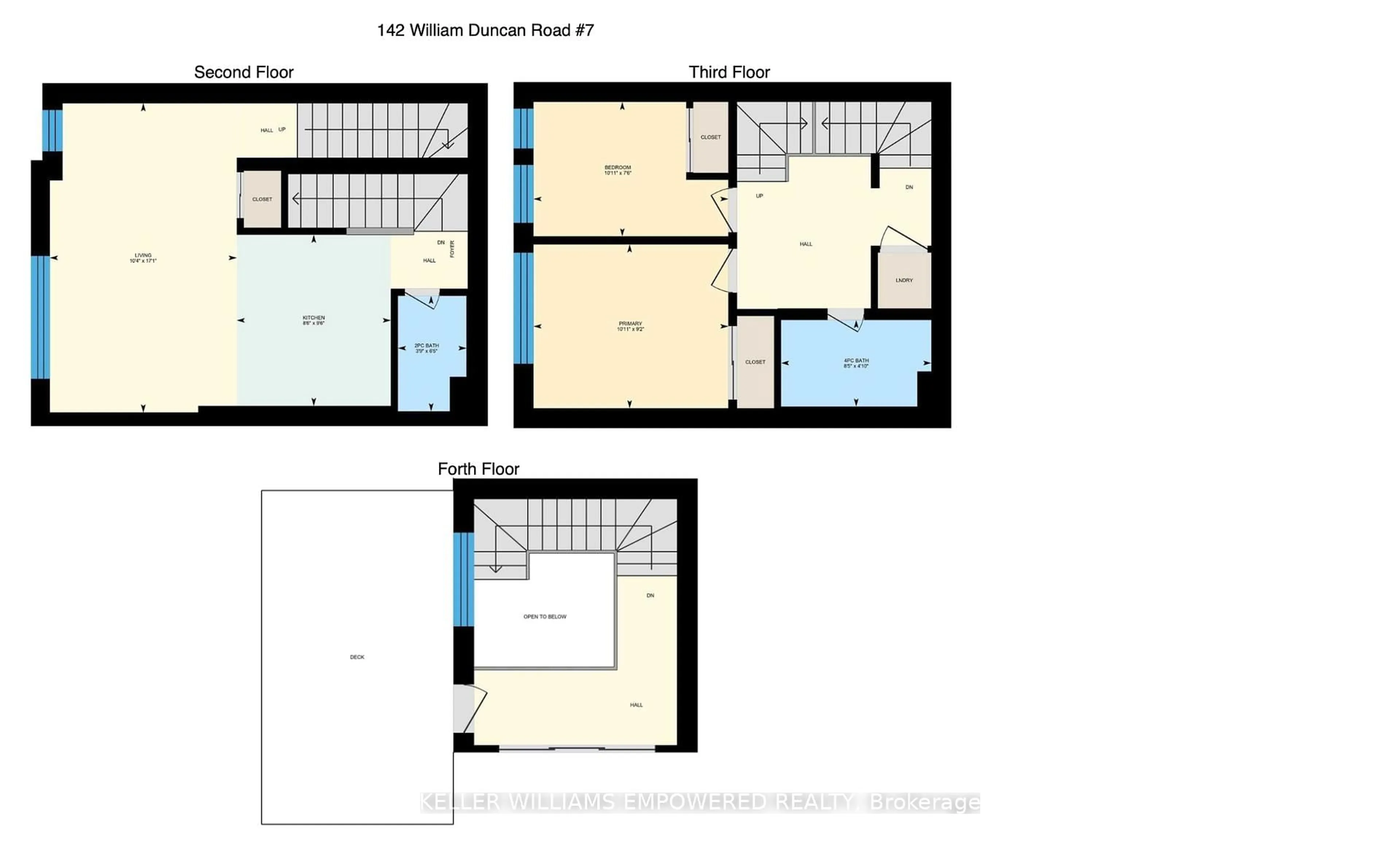 Floor plan for 142 William Duncan Rd #7, Toronto Ontario M3K 0C1