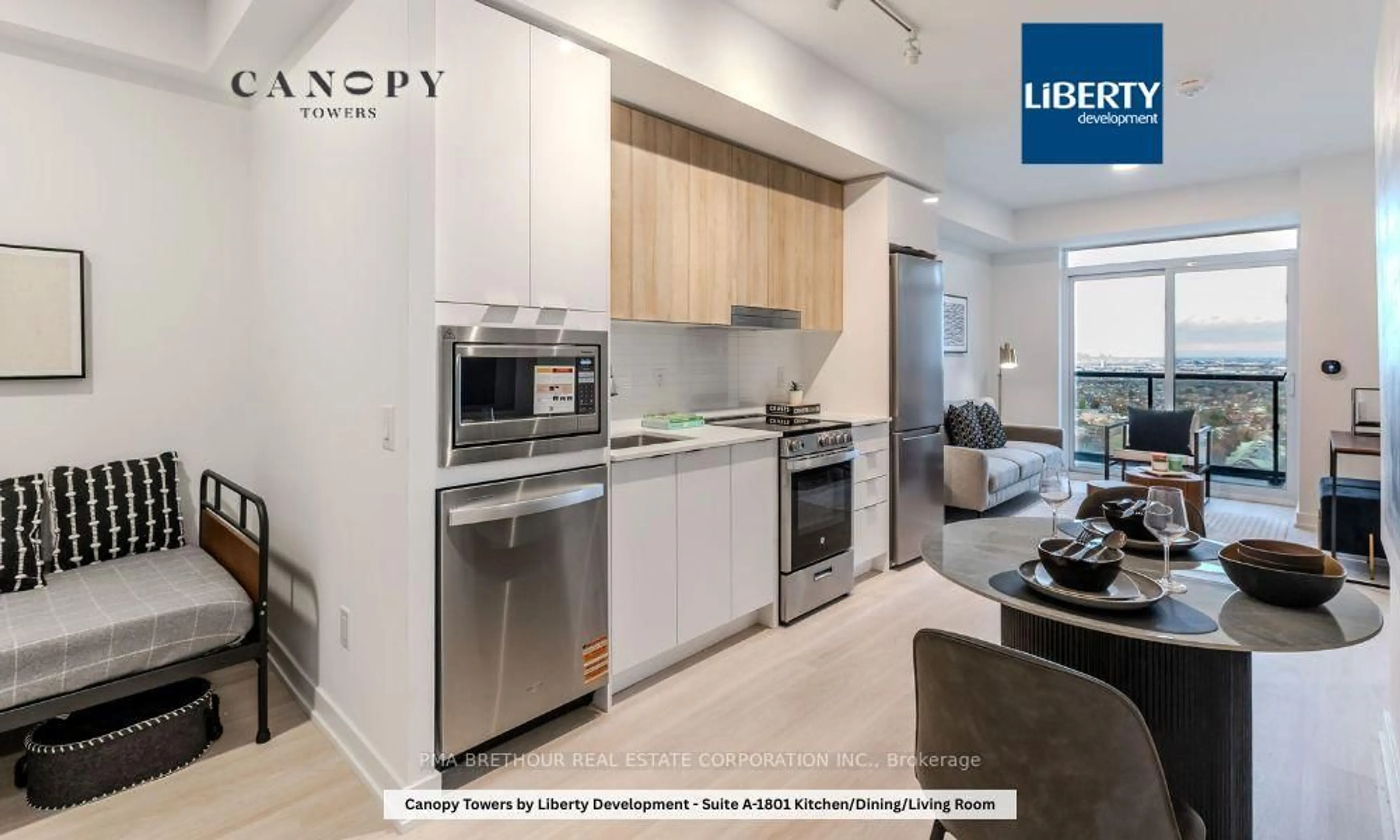 Contemporary kitchen, unknown for 5105 Hurontario St #1801, Mississauga Ontario L4Z 3X7