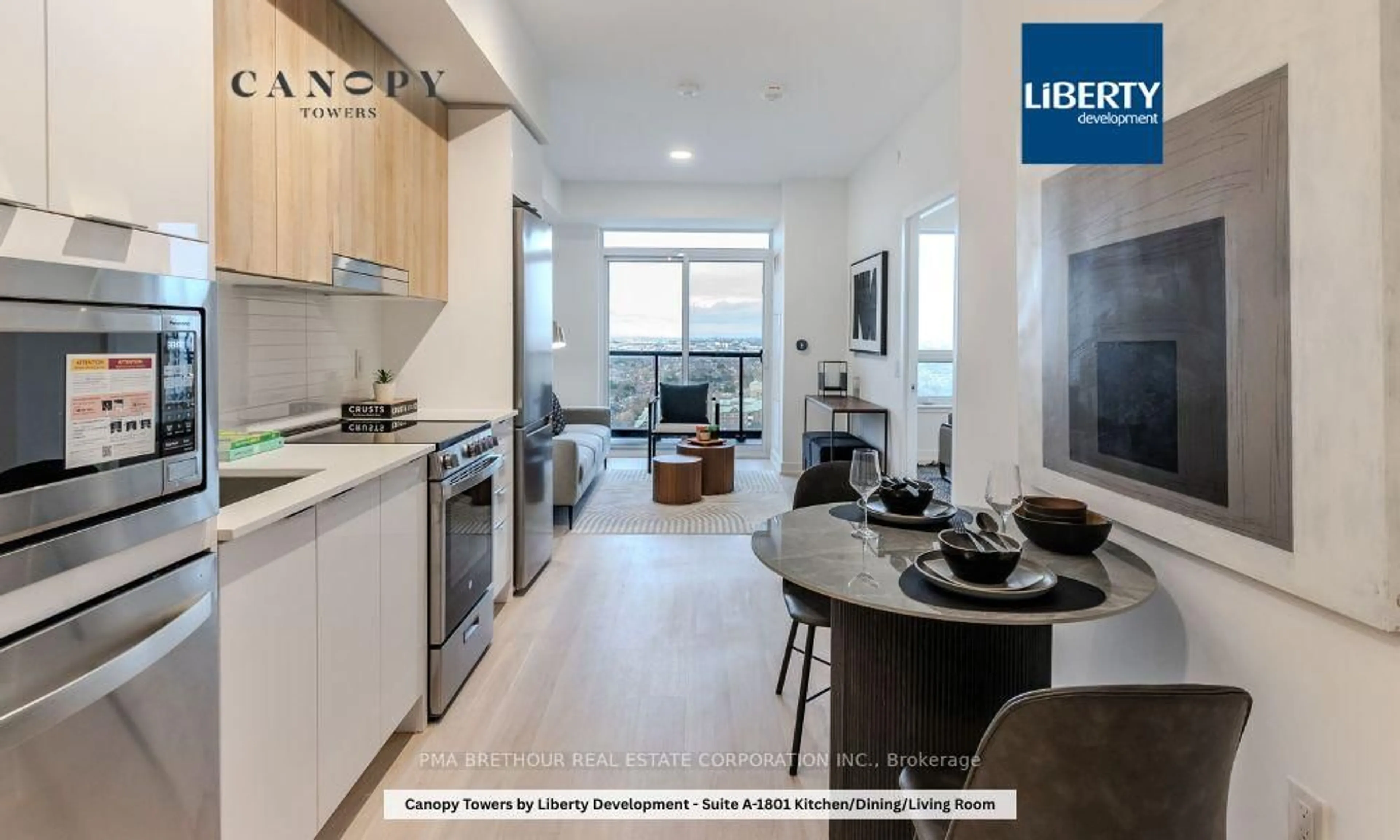 Open concept kitchen, unknown for 5105 Hurontario St #1801, Mississauga Ontario L4Z 3X7