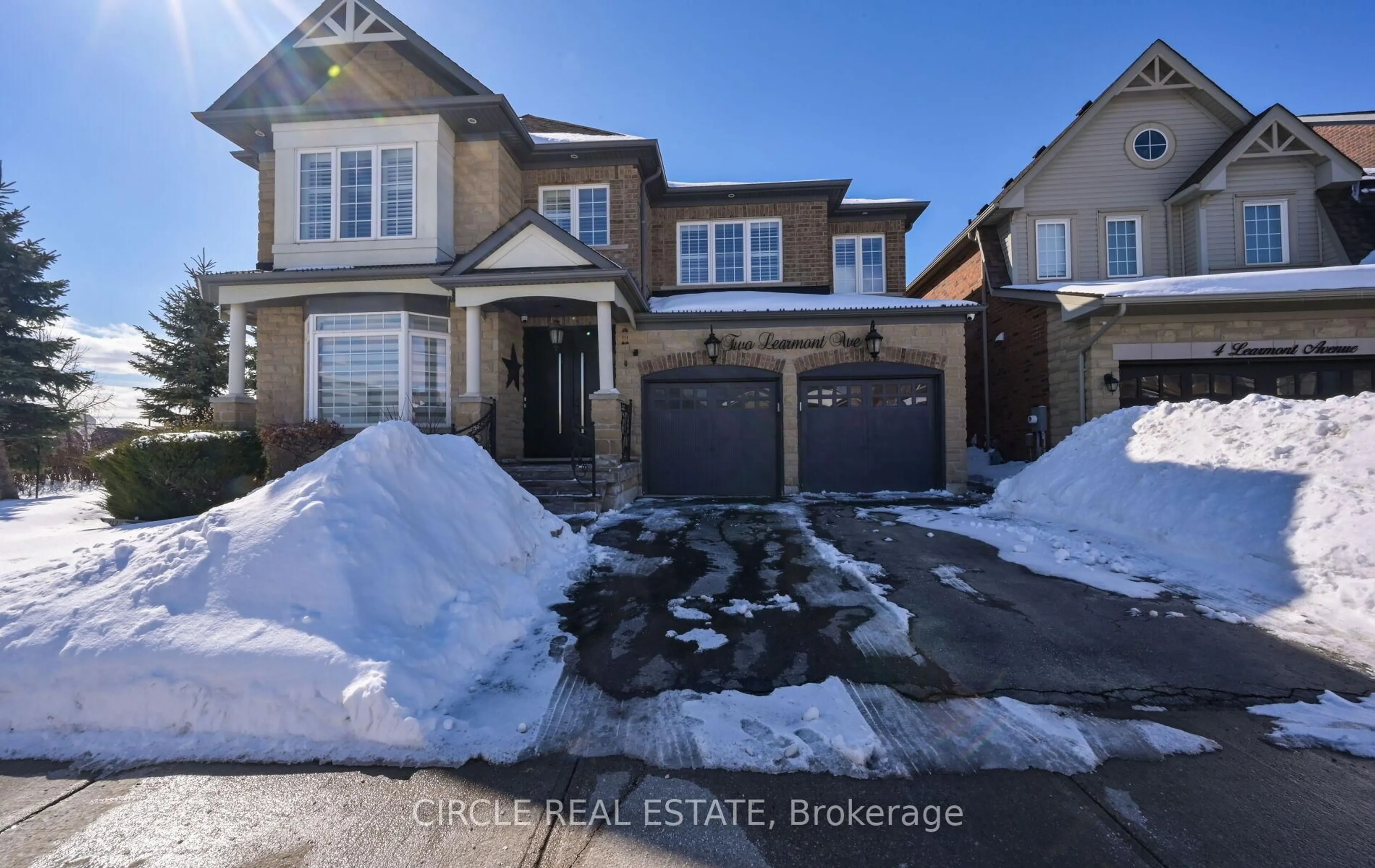 Home with brick exterior material, street for 2 Learmont Ave, Caledon Ontario L7C 3N3