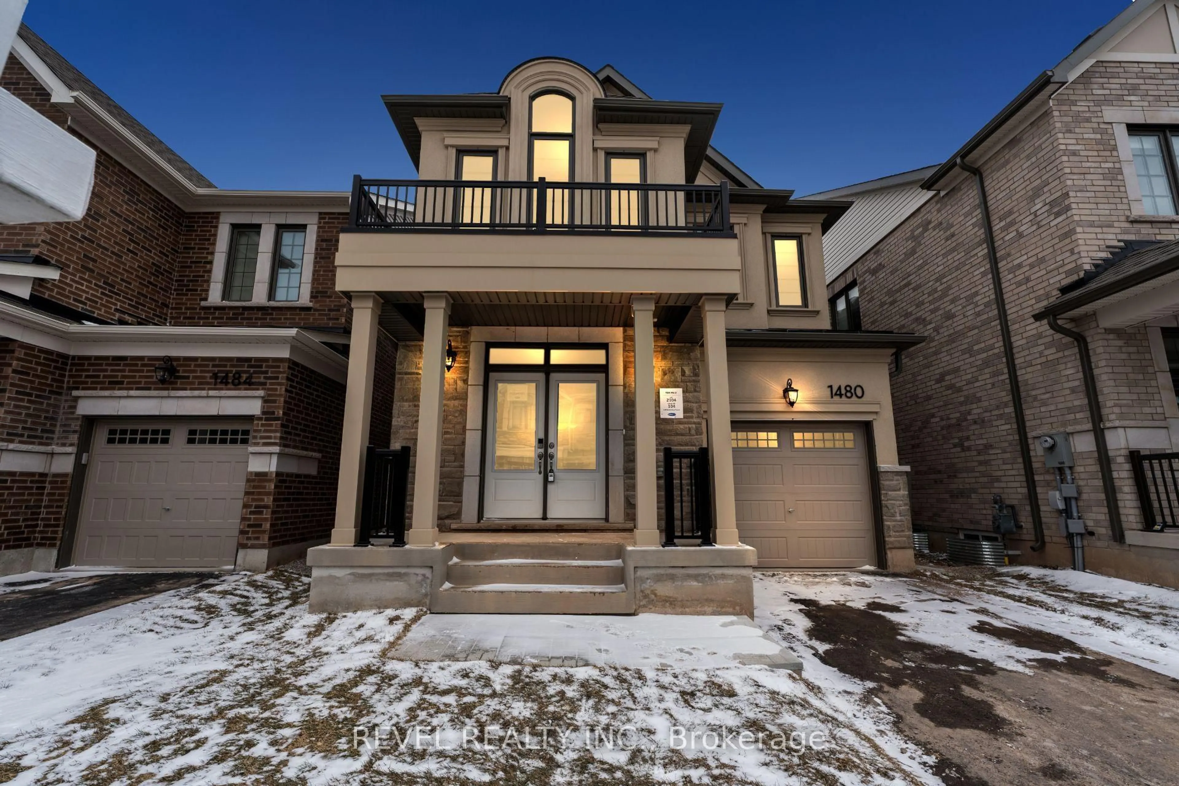 Home with brick exterior material, street for 1480 Melville Bonus Cres, Milton Ontario L9E 2H2