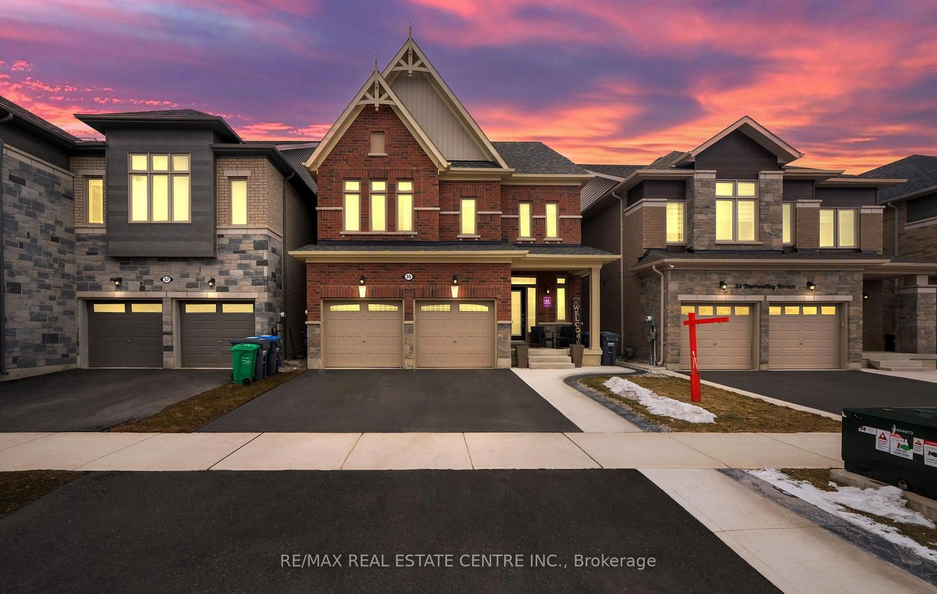 Home with brick exterior material, street for 35 Thornvalley Terr, Caledon Ontario L7C 4H9