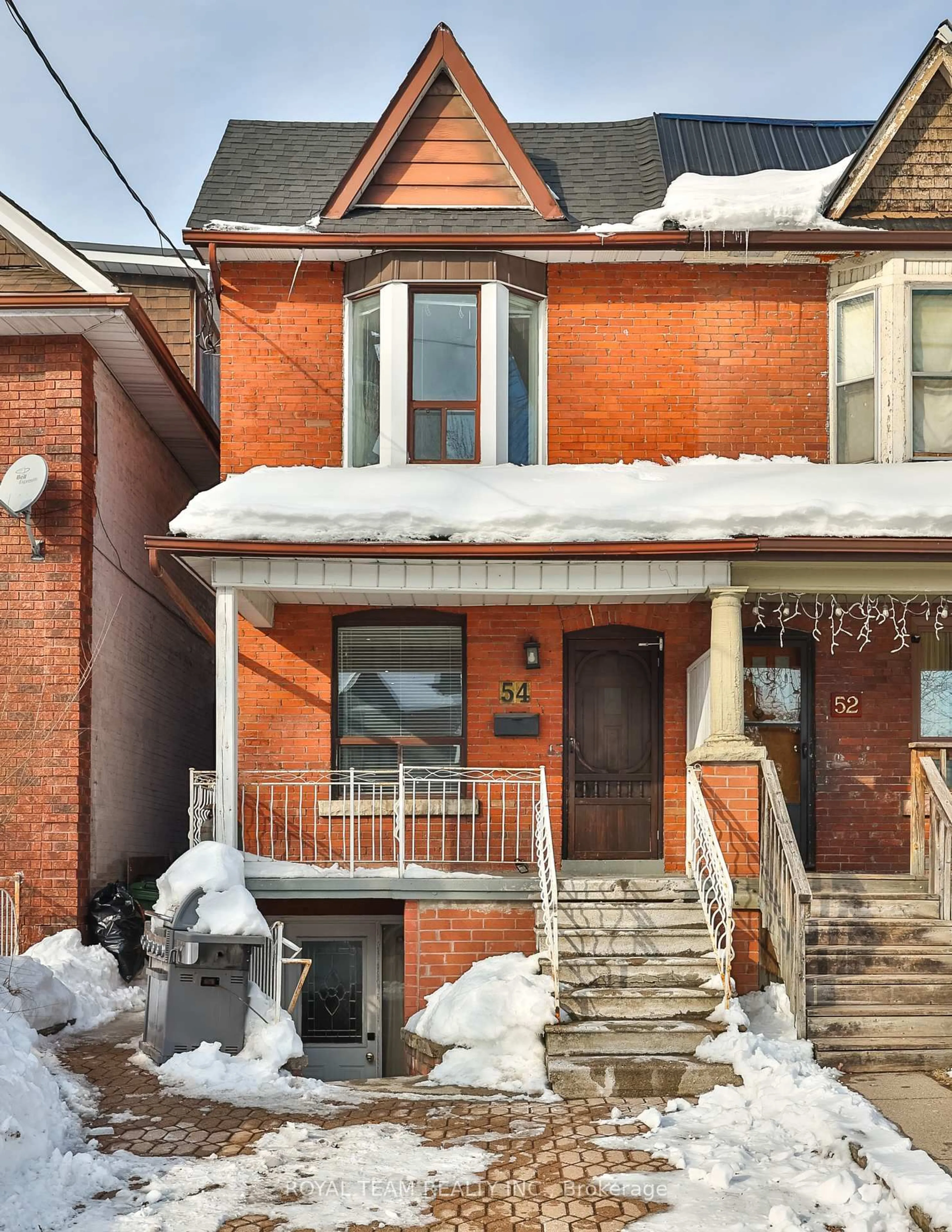 Home with brick exterior material, street for 54 Maher Ave, Toronto Ontario M6P 1G6