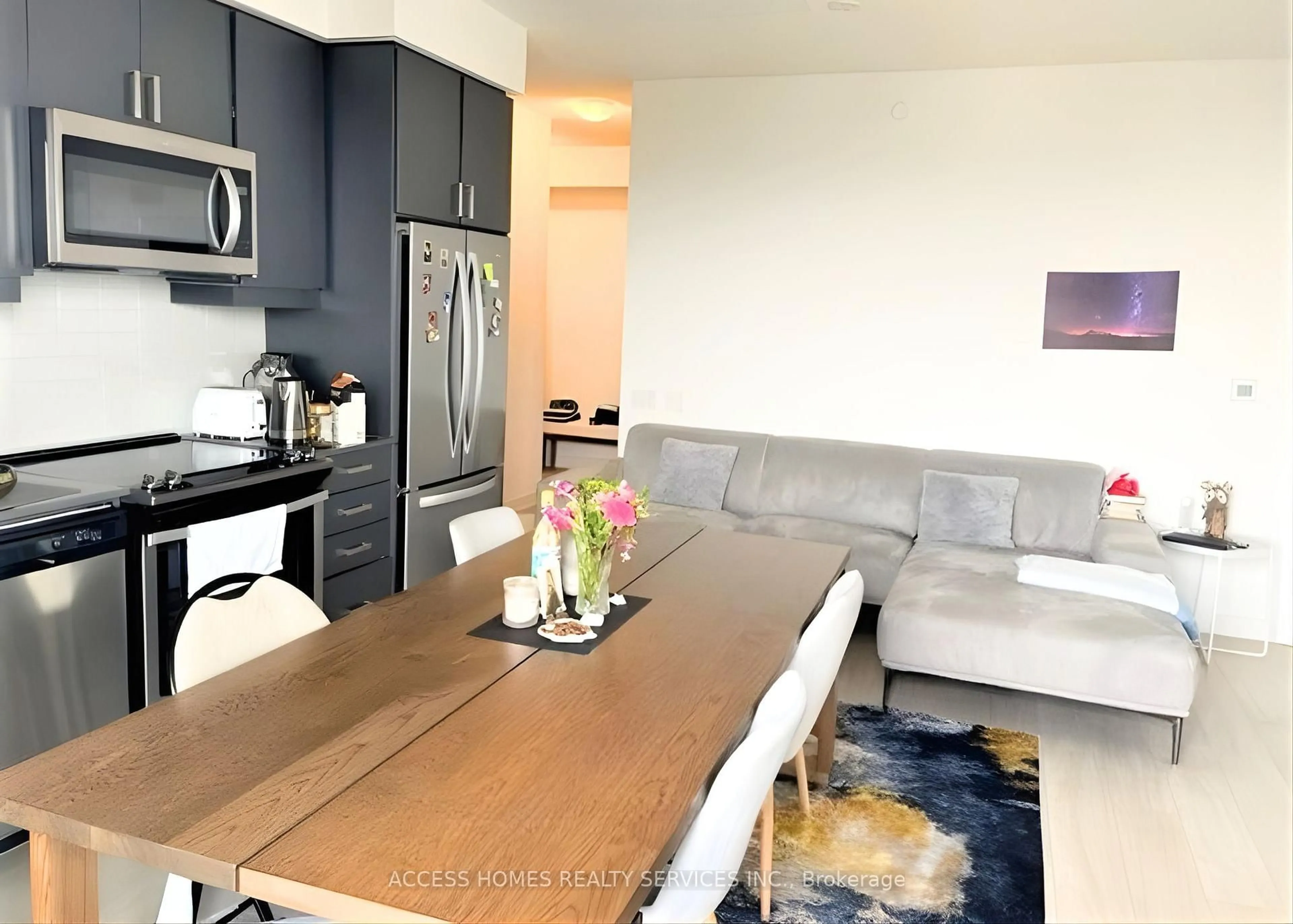 Open concept kitchen, wood/laminate floor for 8 Nahani Way #1101, Mississauga Ontario L4Z 0C6