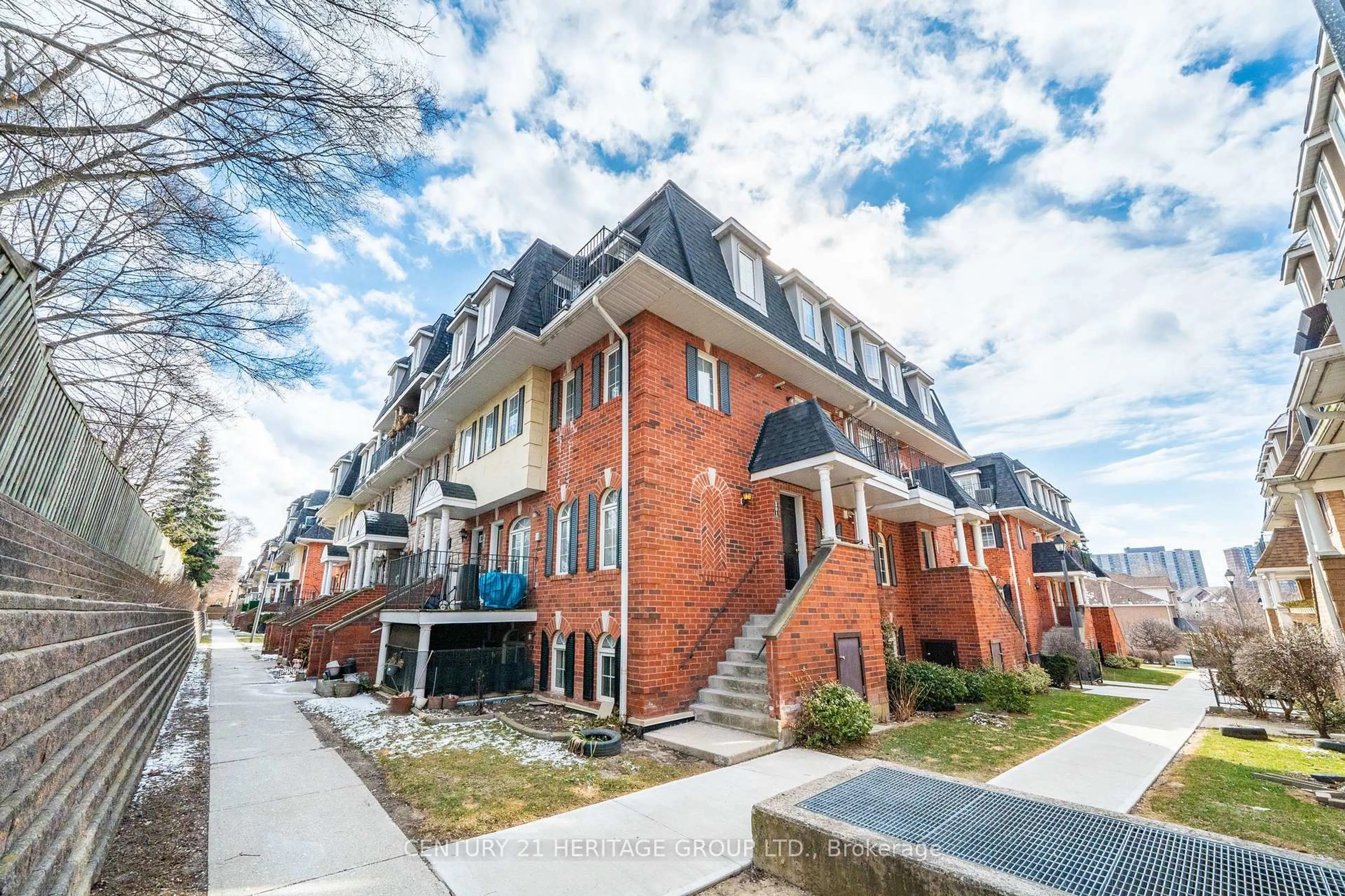 Home with brick exterior material, street for 64 Sidney Belsey Cres #301, Toronto Ontario M6M 5J4