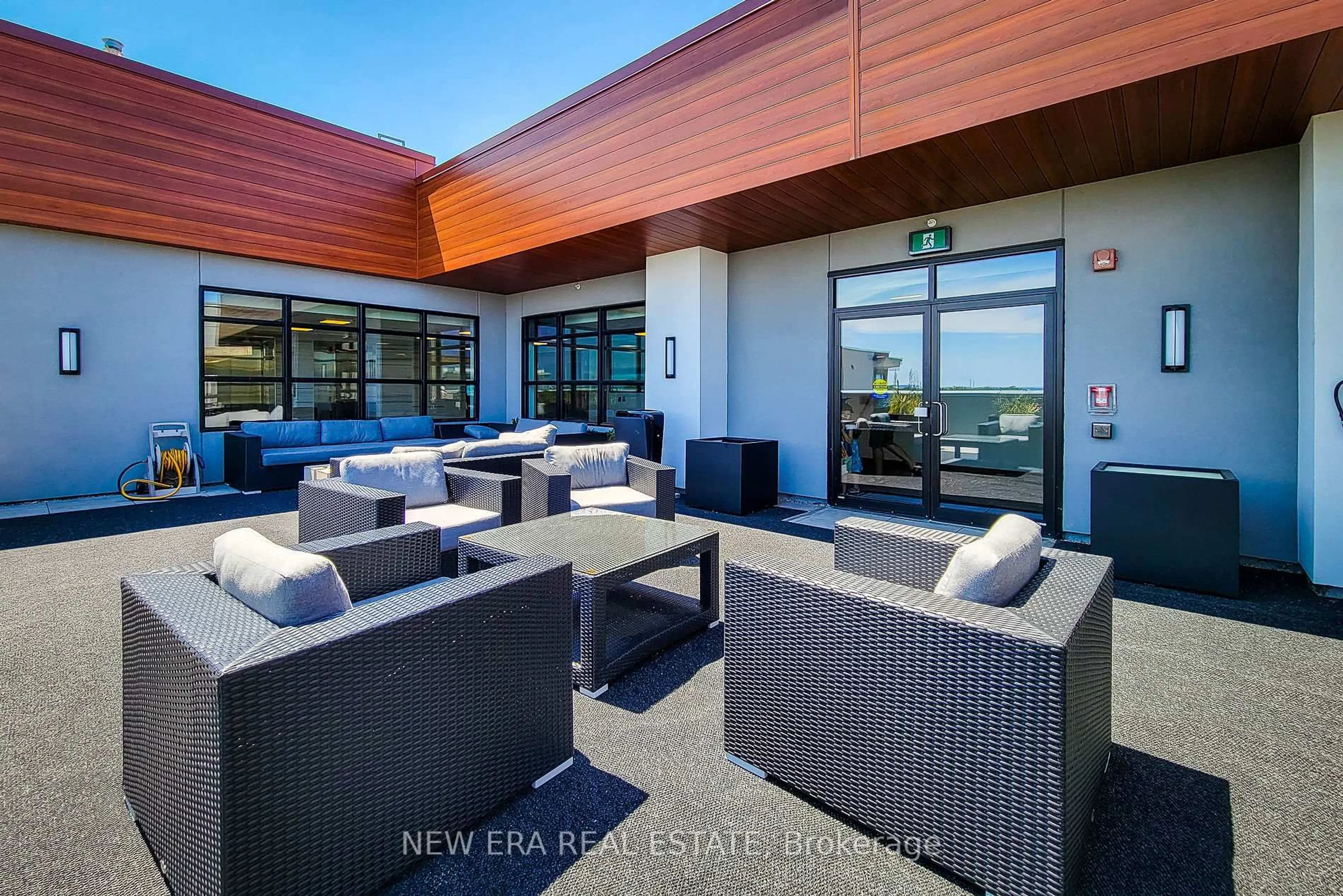 Patio, water/lake/river/ocean view for 320 Plains Rd #212, Burlington Ontario L7T 2C8