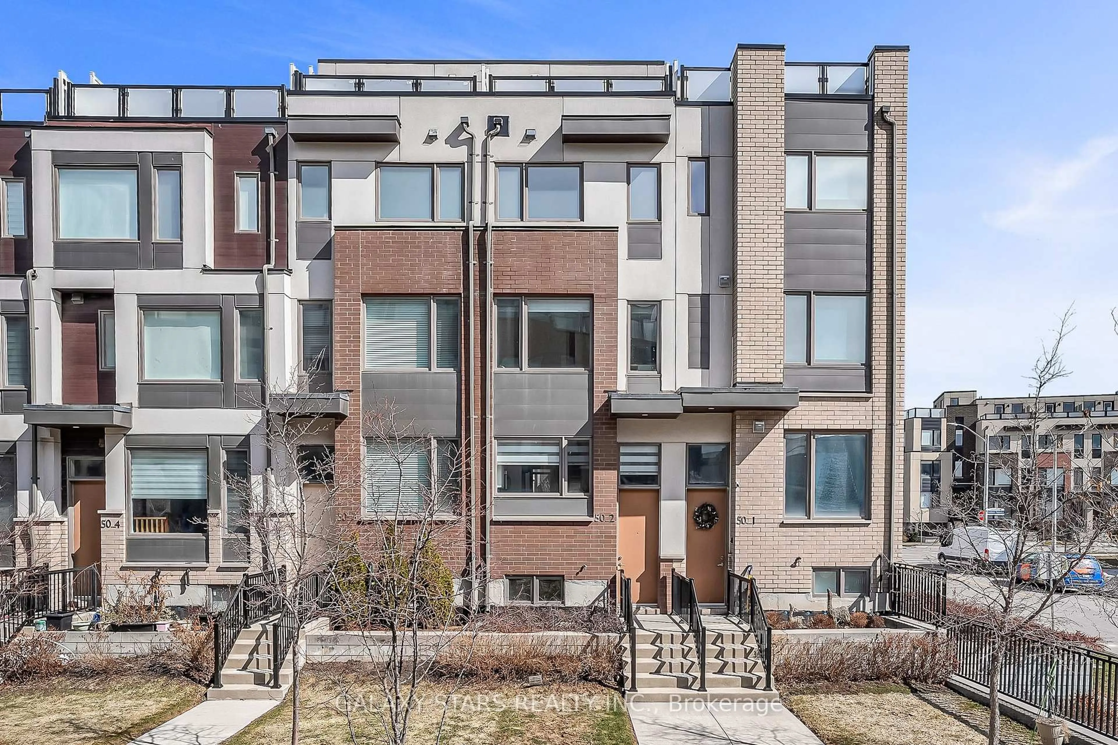 Home with brick exterior material, street for 50 Thomas Mullholland Dr #2, Toronto Ontario M3K 0A6