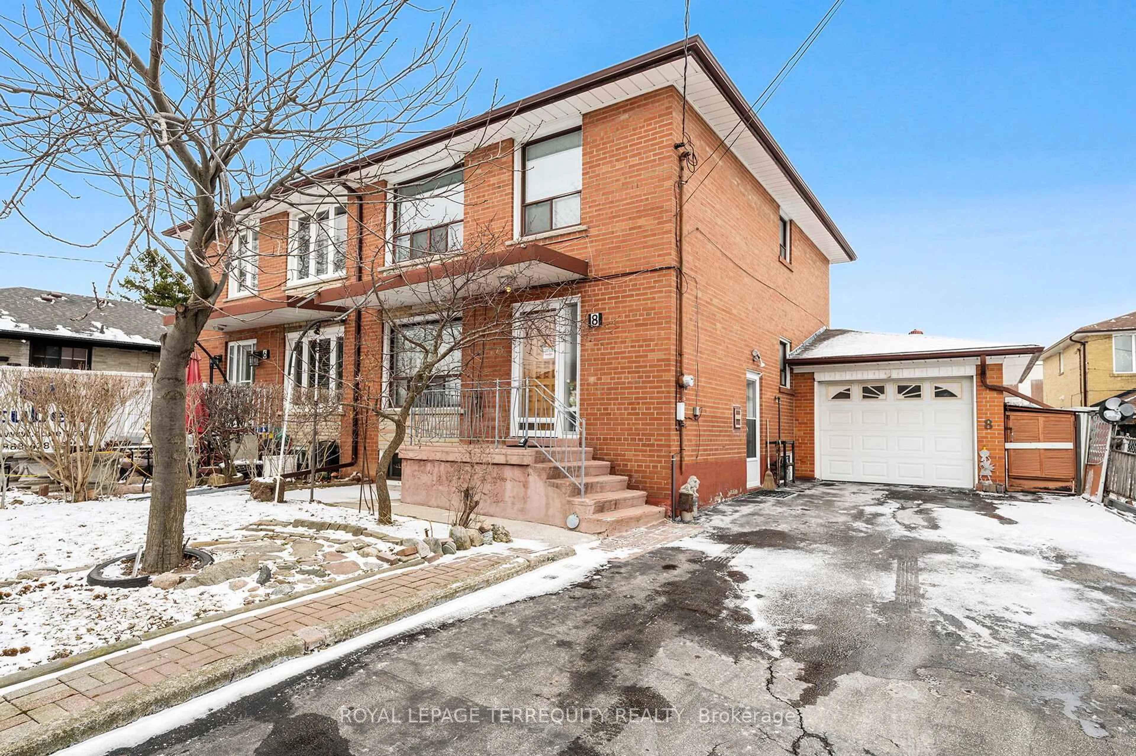 Home with brick exterior material, street for 8 Sonnet Crt, Toronto Ontario M6L 1J7