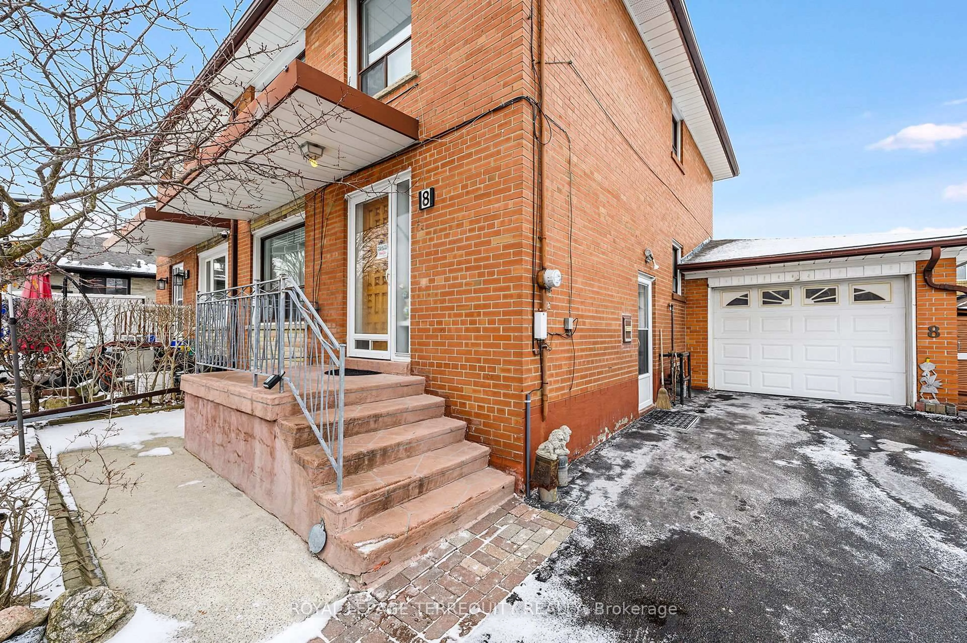 Home with brick exterior material, street for 8 Sonnet Crt, Toronto Ontario M6L 1J7