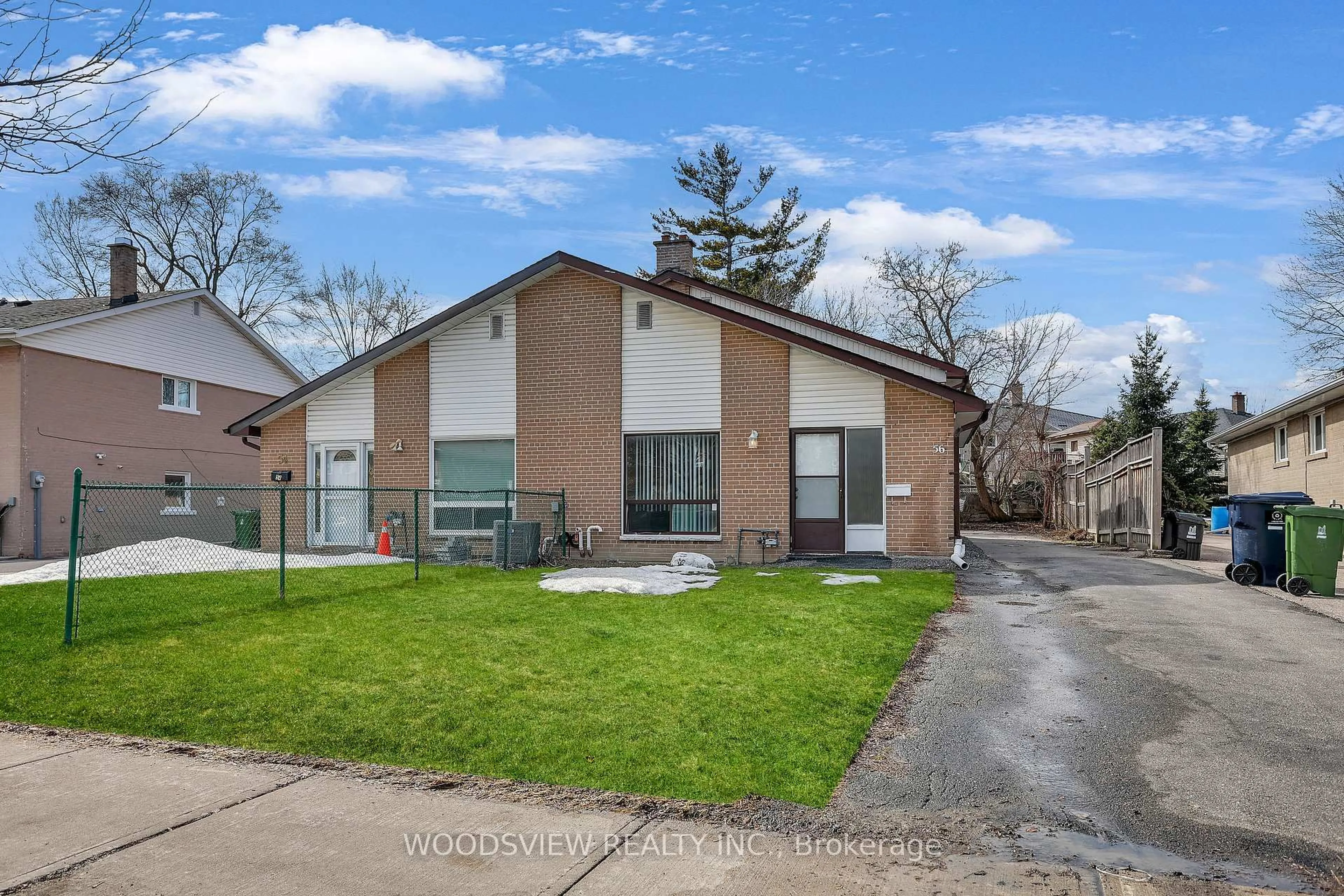 Home with brick exterior material, street for 56 Lightwood Dr, Toronto Ontario M9V 2Z2