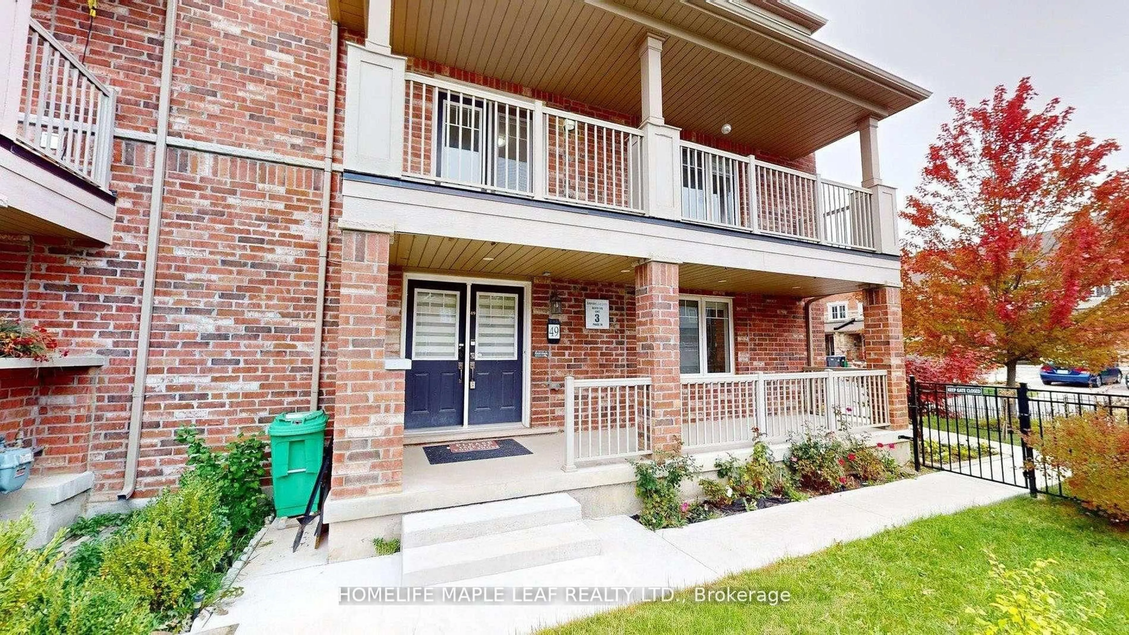 Home with brick exterior material, street for 49 Golden Springs Dr, Brampton Ontario L7A 4N7