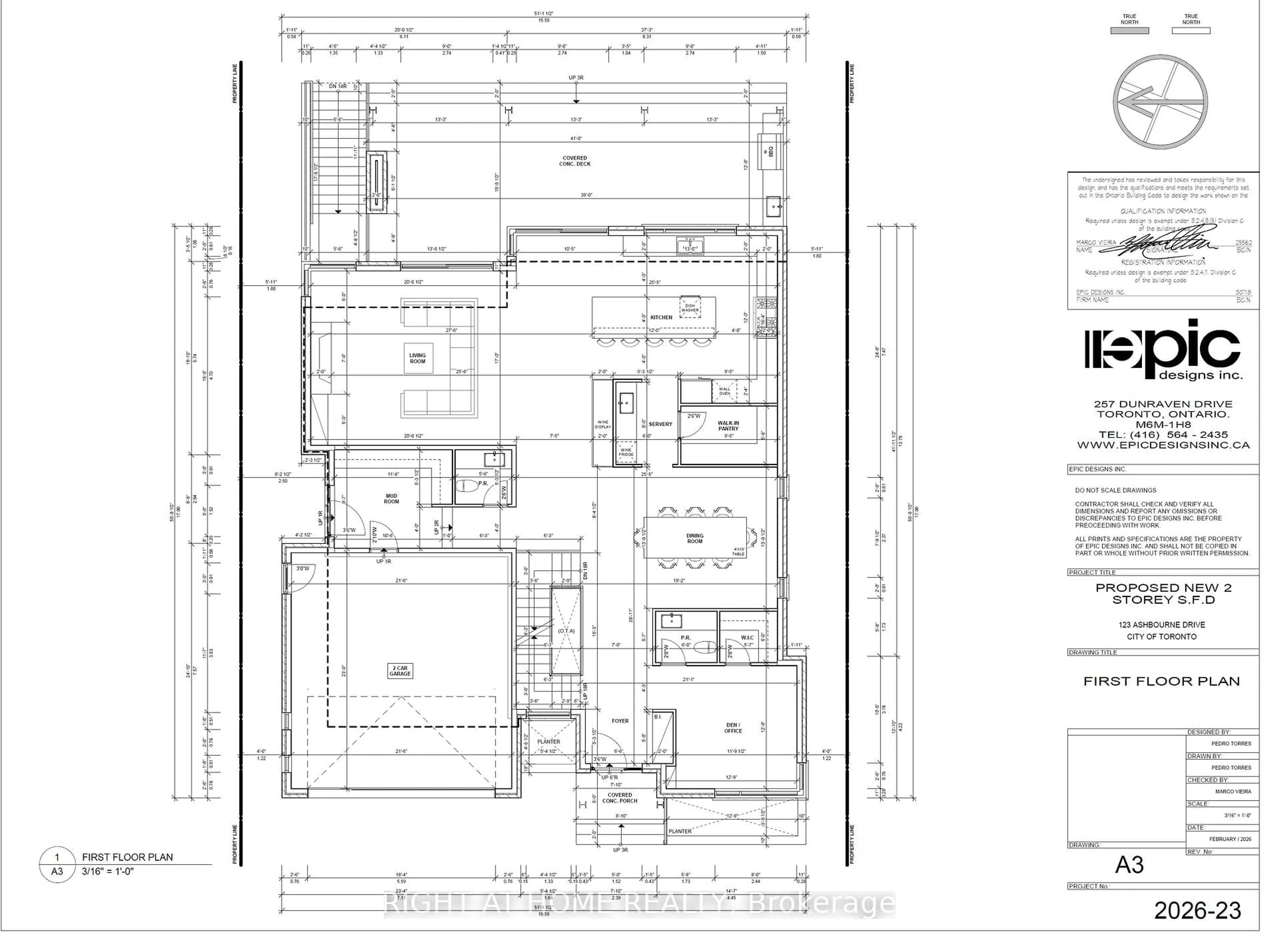 Floor plan for 123 Ashbourne Dr, Toronto Ontario M9B 4H9