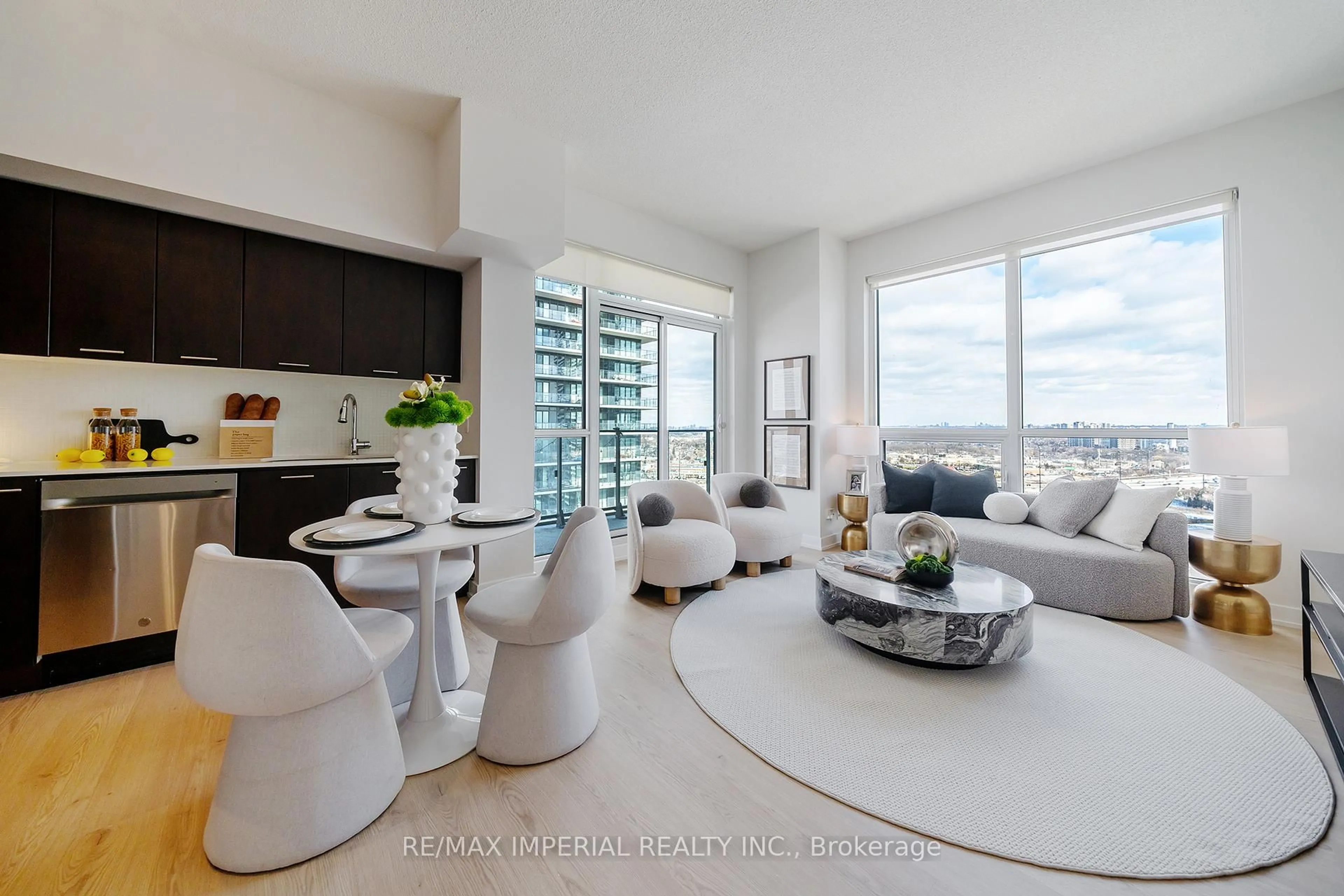 Living room with furniture, unknown for 2220 Lake Shore Blvd #2604, Toronto Ontario M8V 0C1