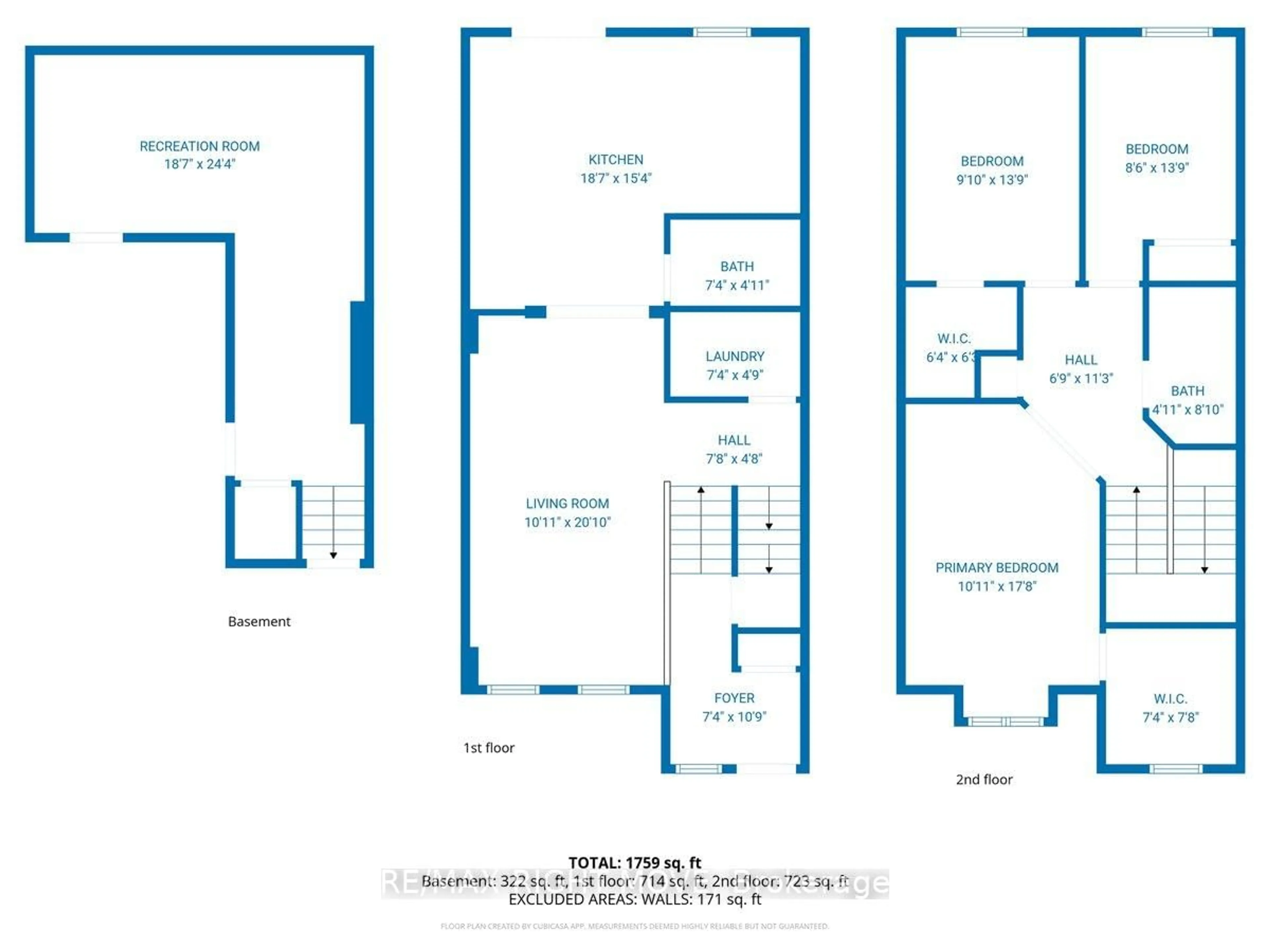 Floor plan for 91 Benjamin Cres, Orangeville Ontario L9W 5J3