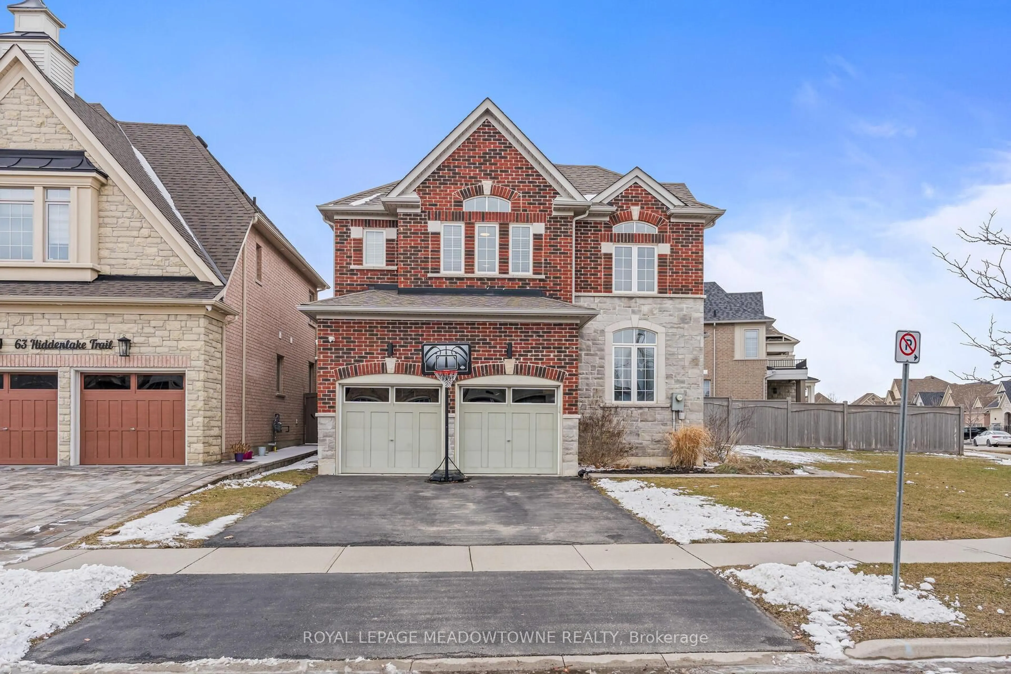 Home with brick exterior material, street for 67 Hidden Lake Tr, Halton Hills Ontario L7G 0K6