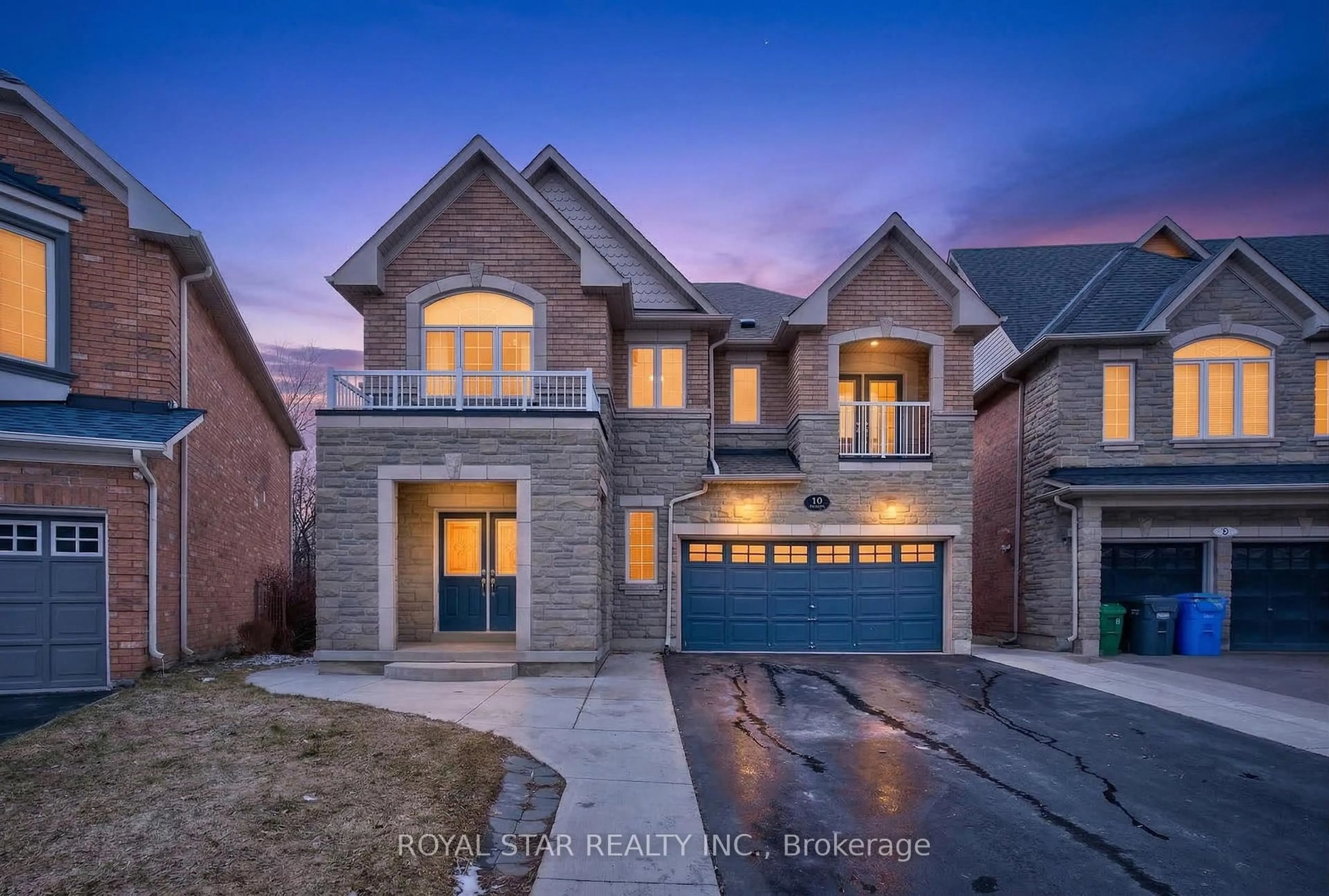 Home with brick exterior material, street for 10 Solidarity Crt, Brampton Ontario L6Y 0L5