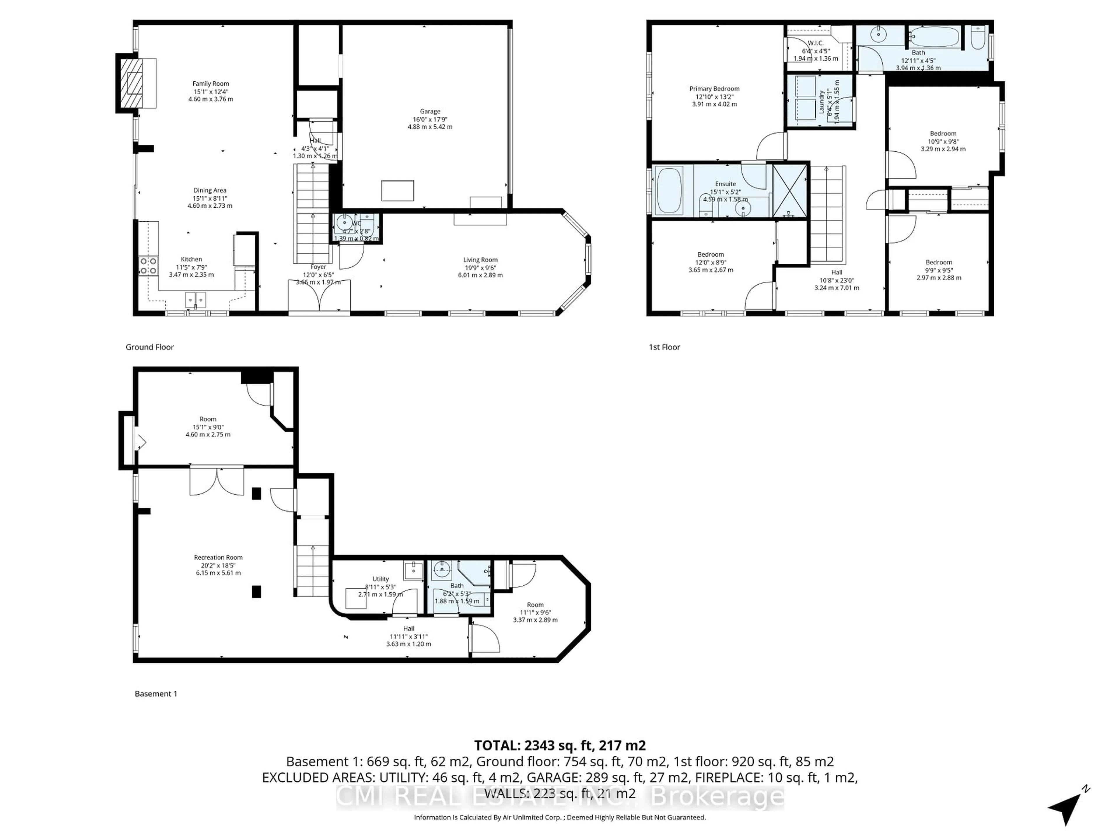 Floor plan for 3927 Mayla Dr, Mississauga Ontario L5M 7Y9