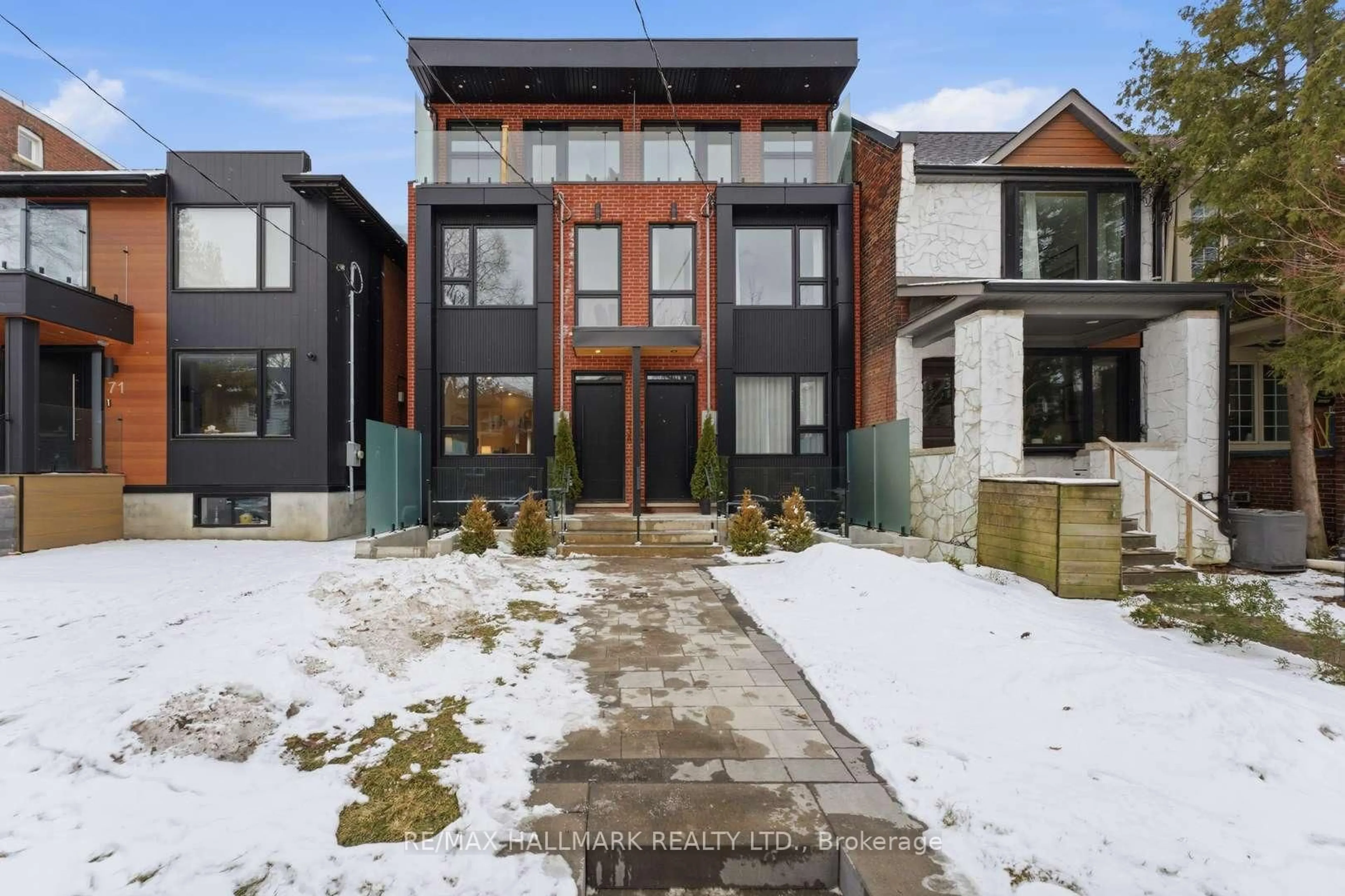 Home with brick exterior material, street for 73A Garden Ave, Toronto Ontario M6R 1H8