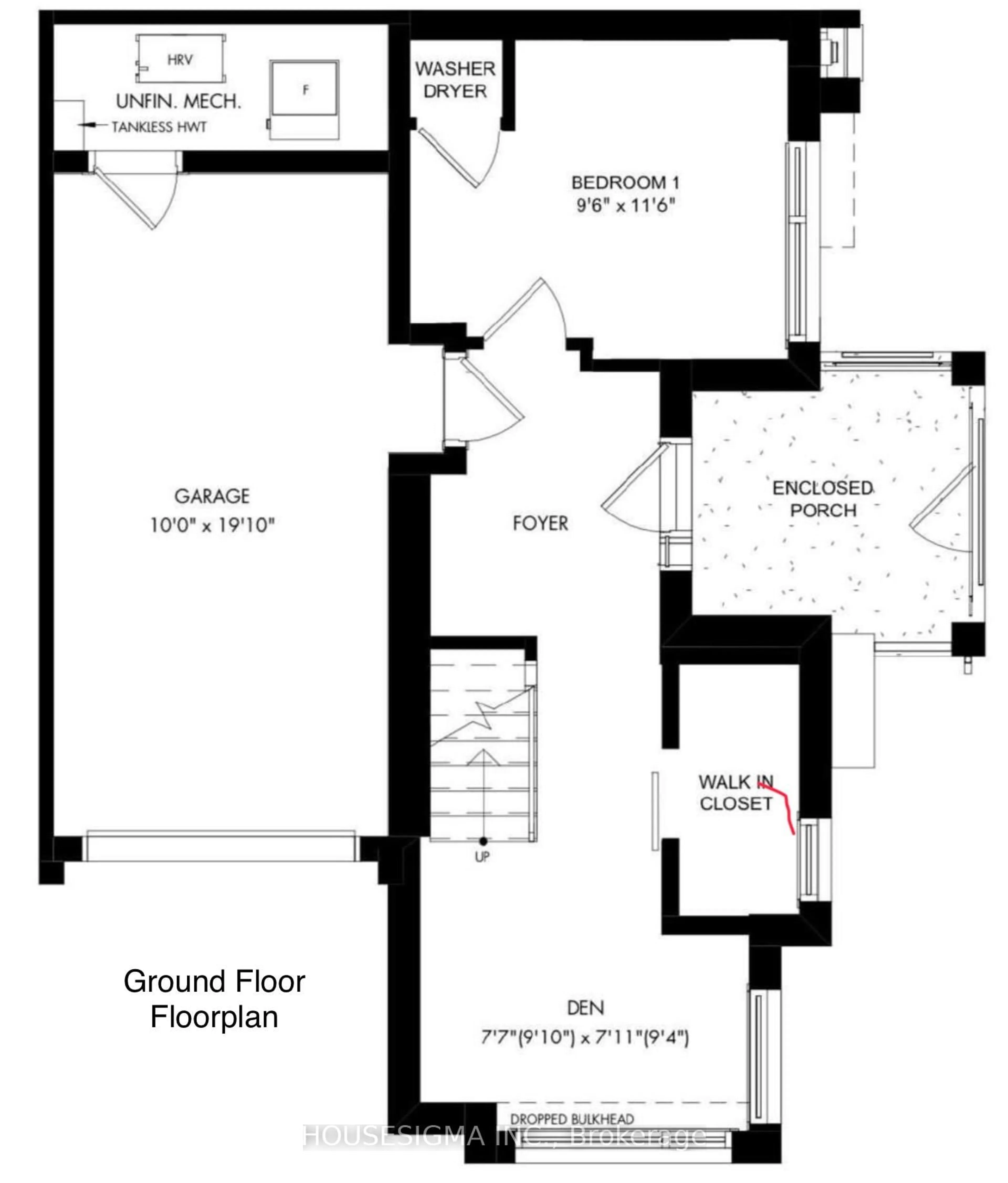 Floor plan for 1264 Merton Rd, Oakville Ontario L6M 5M1