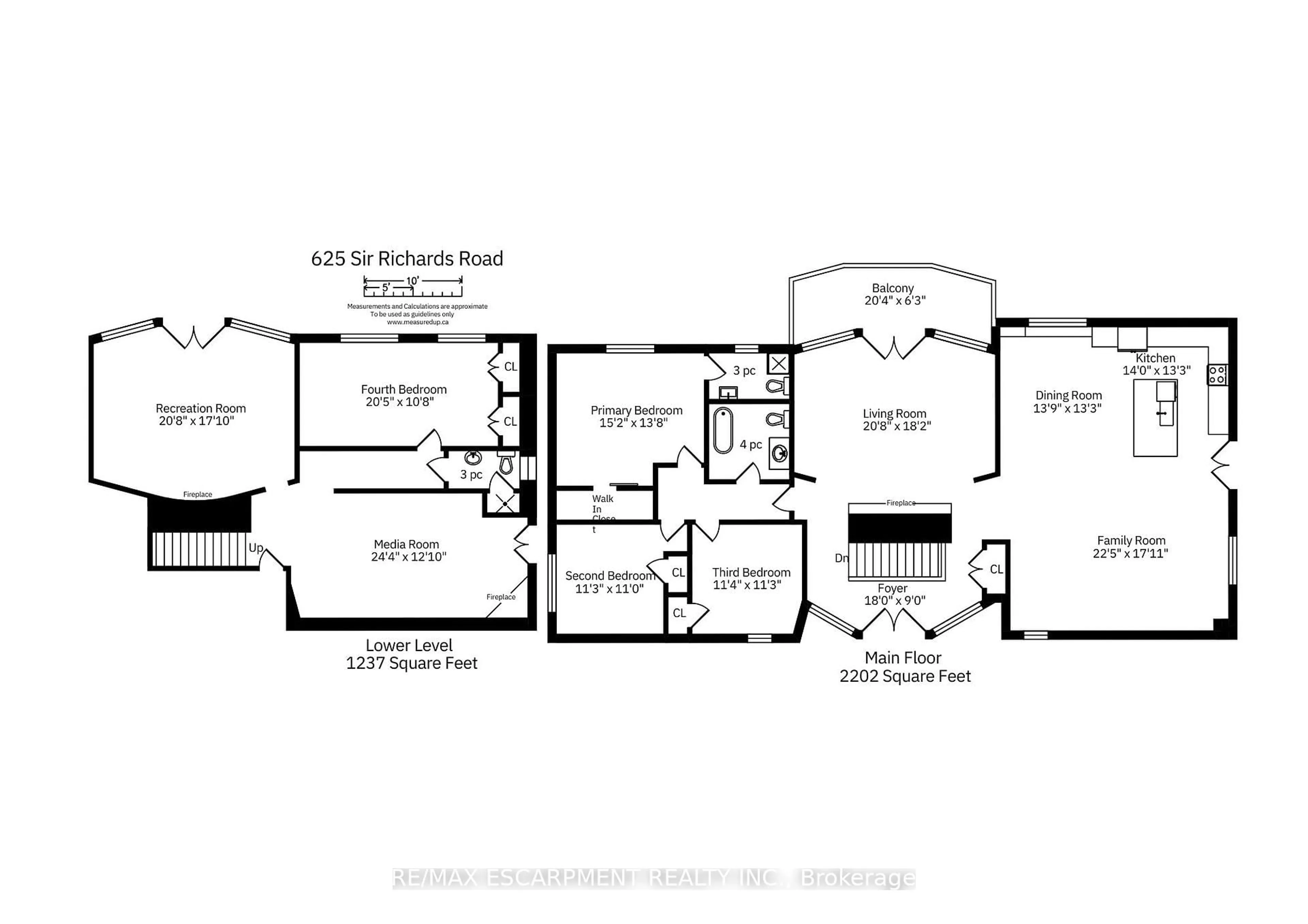 Floor plan for 625 Sir Richards Rd, Mississauga Ontario L5C 1A3