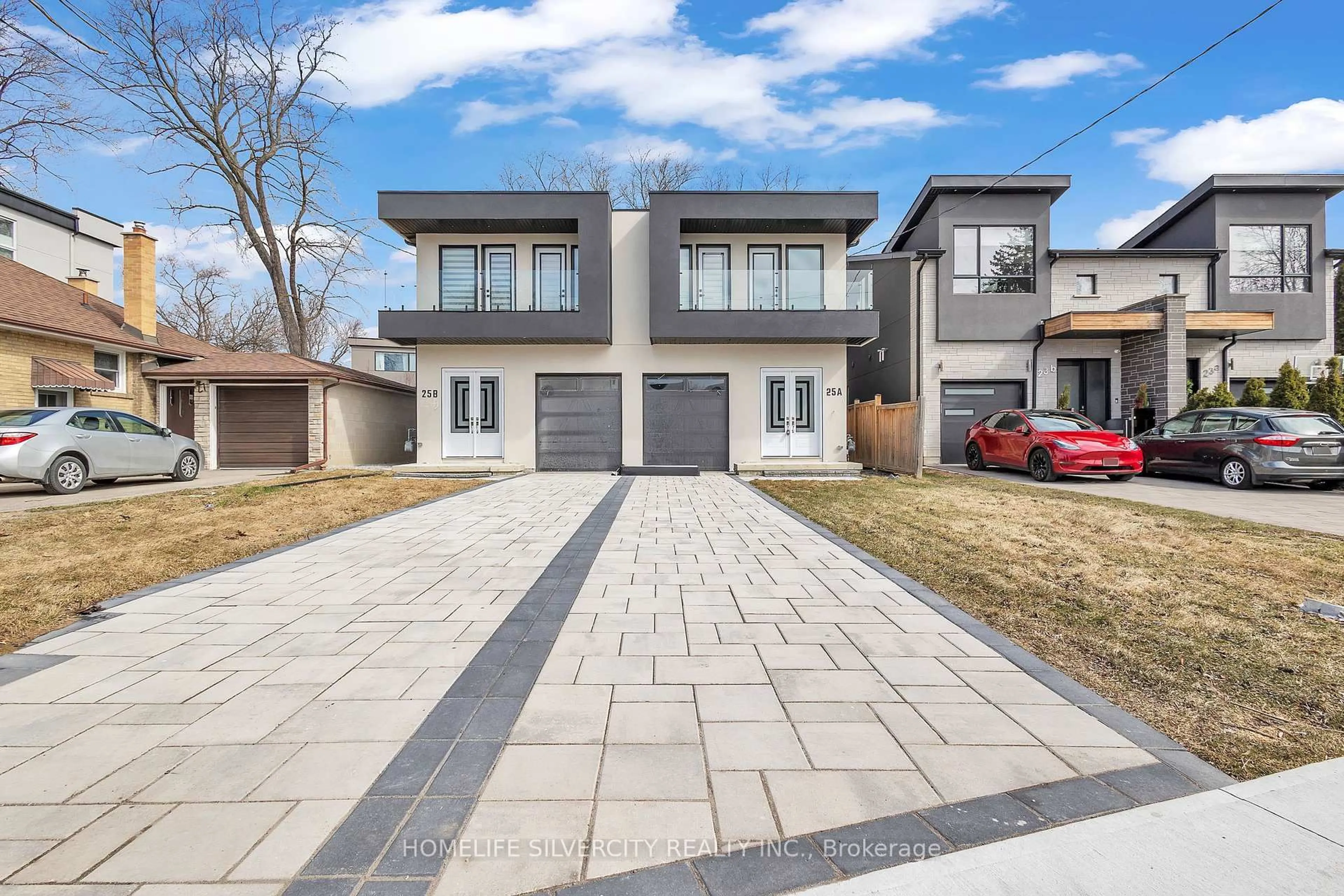 Home with brick exterior material, street for 25A Pine Ave, Mississauga Ontario L5H 2P9