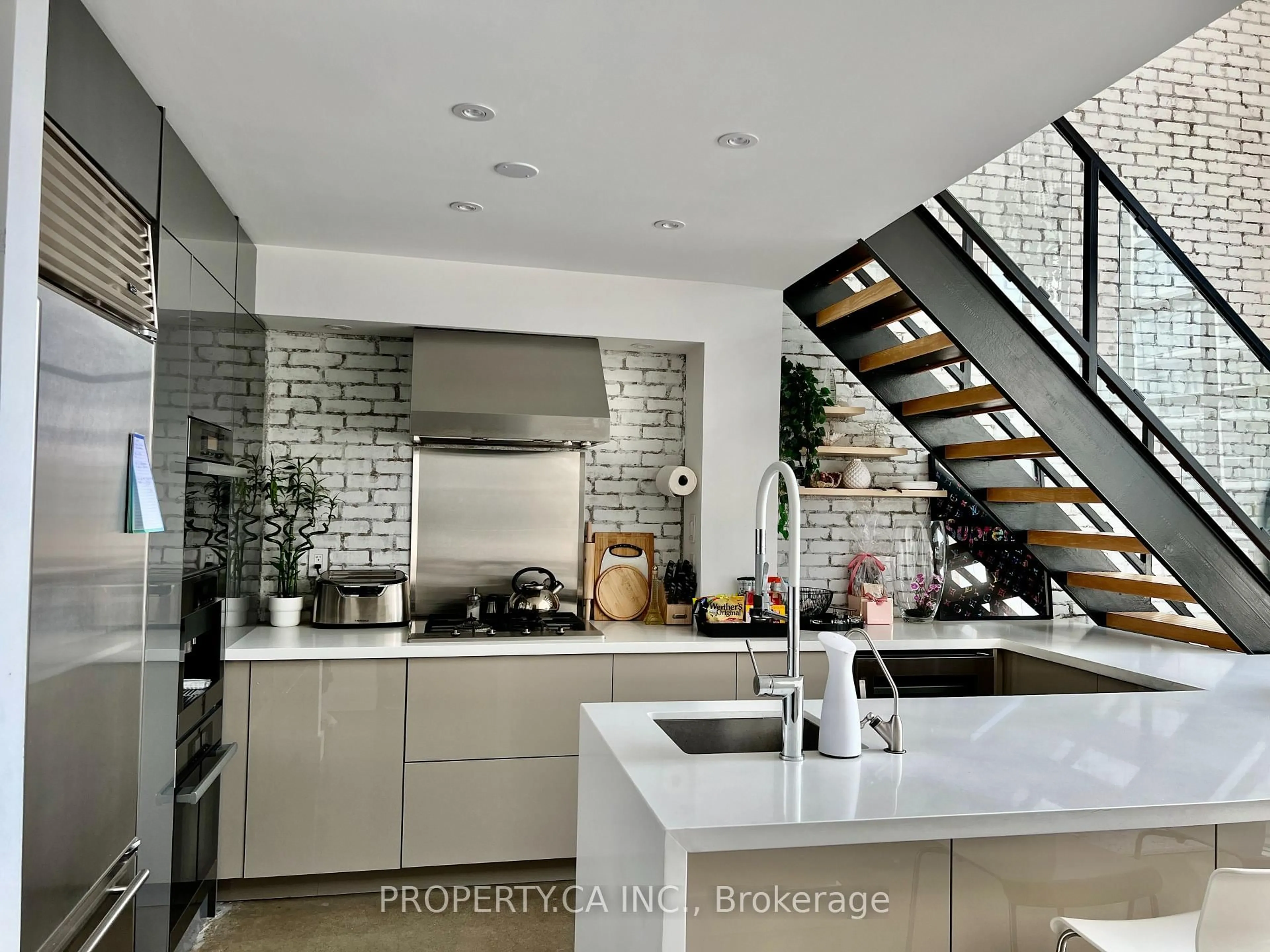 Contemporary kitchen, unknown for 300 Manitoba St #314, Toronto Ontario M8Y 4G6