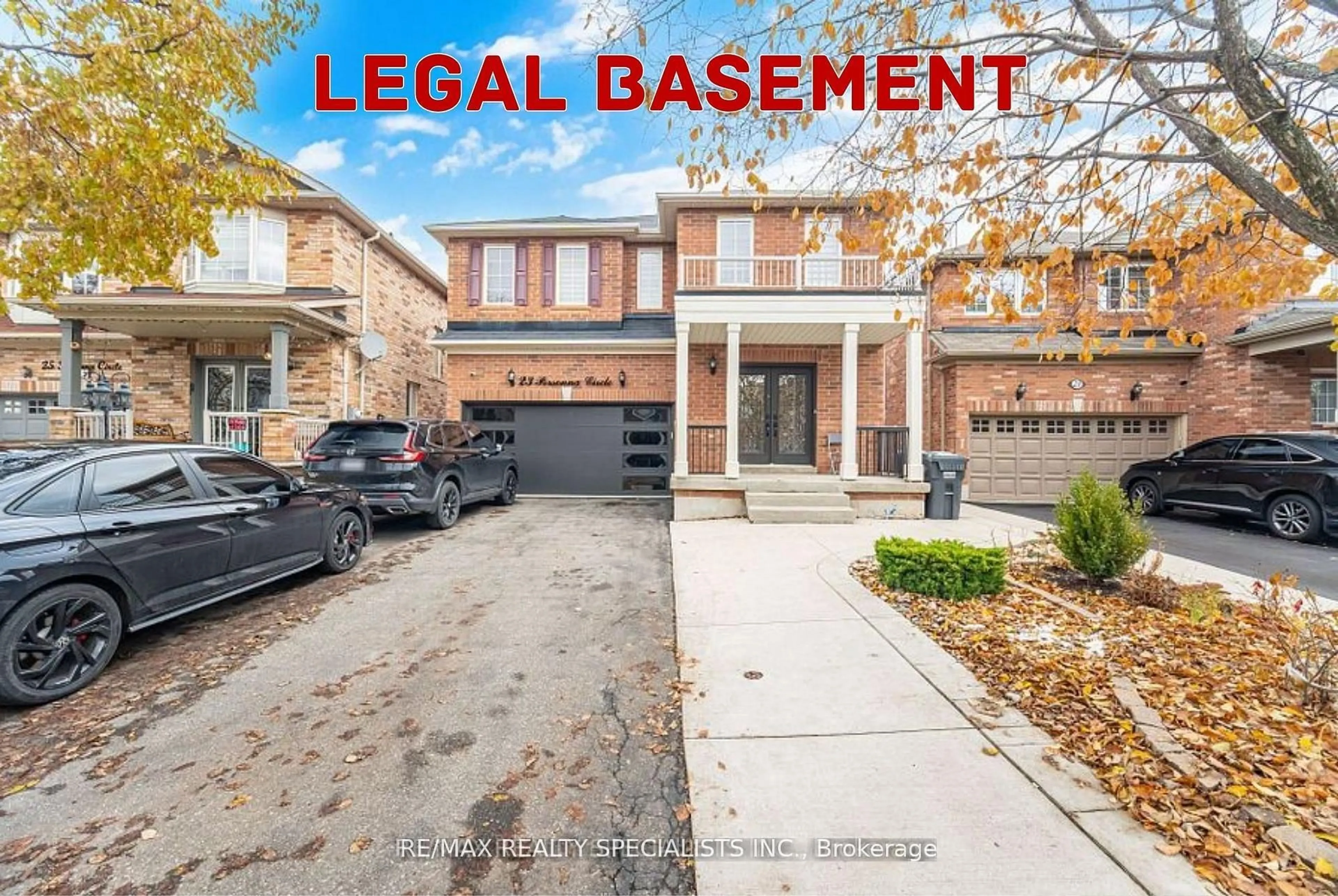 Home with brick exterior material, street for 23 Personna Circ, Brampton Ontario L6X 0P1