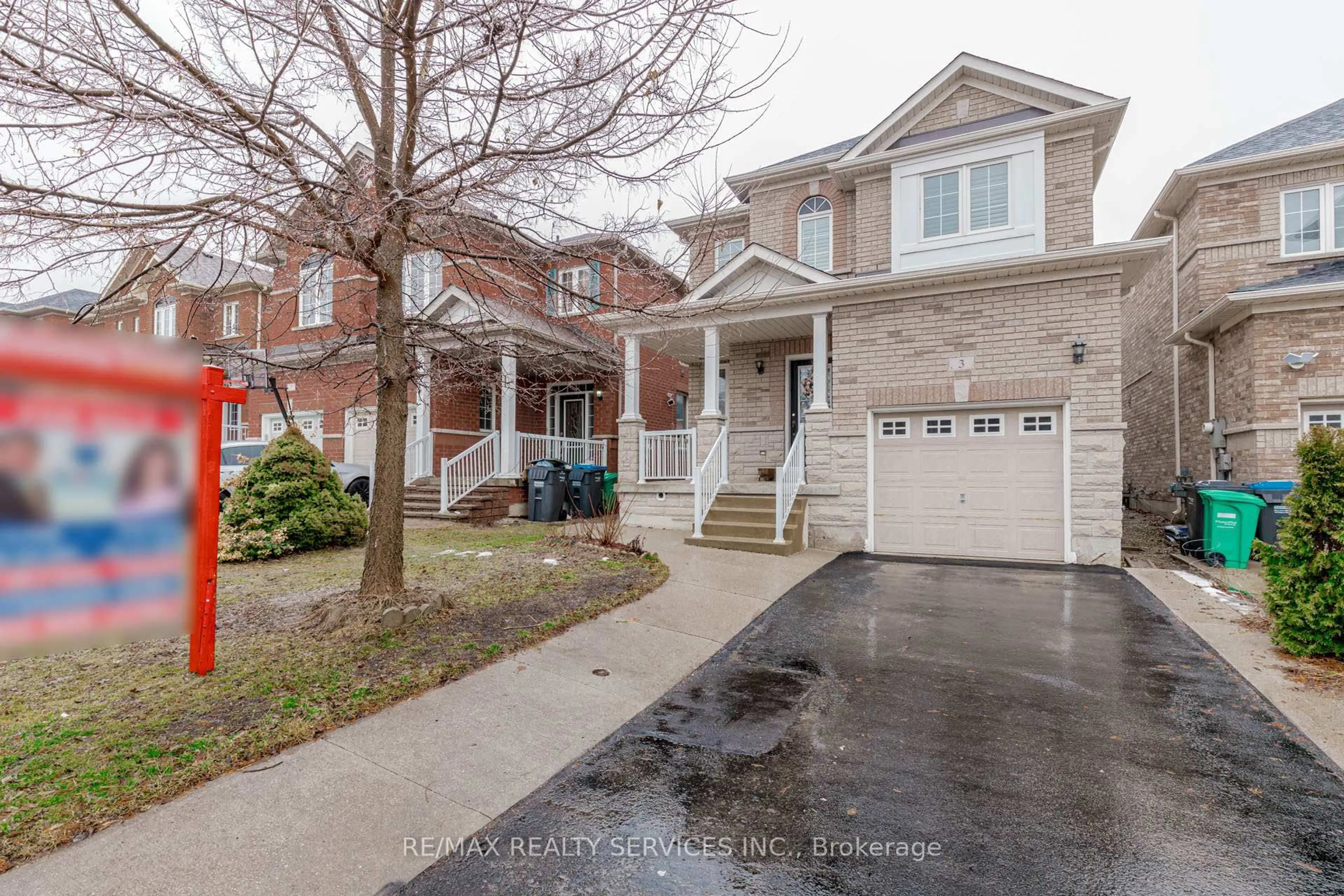 Home with brick exterior material, street for 3 Rainy Dale Rd, Brampton Ontario L6V 4S7