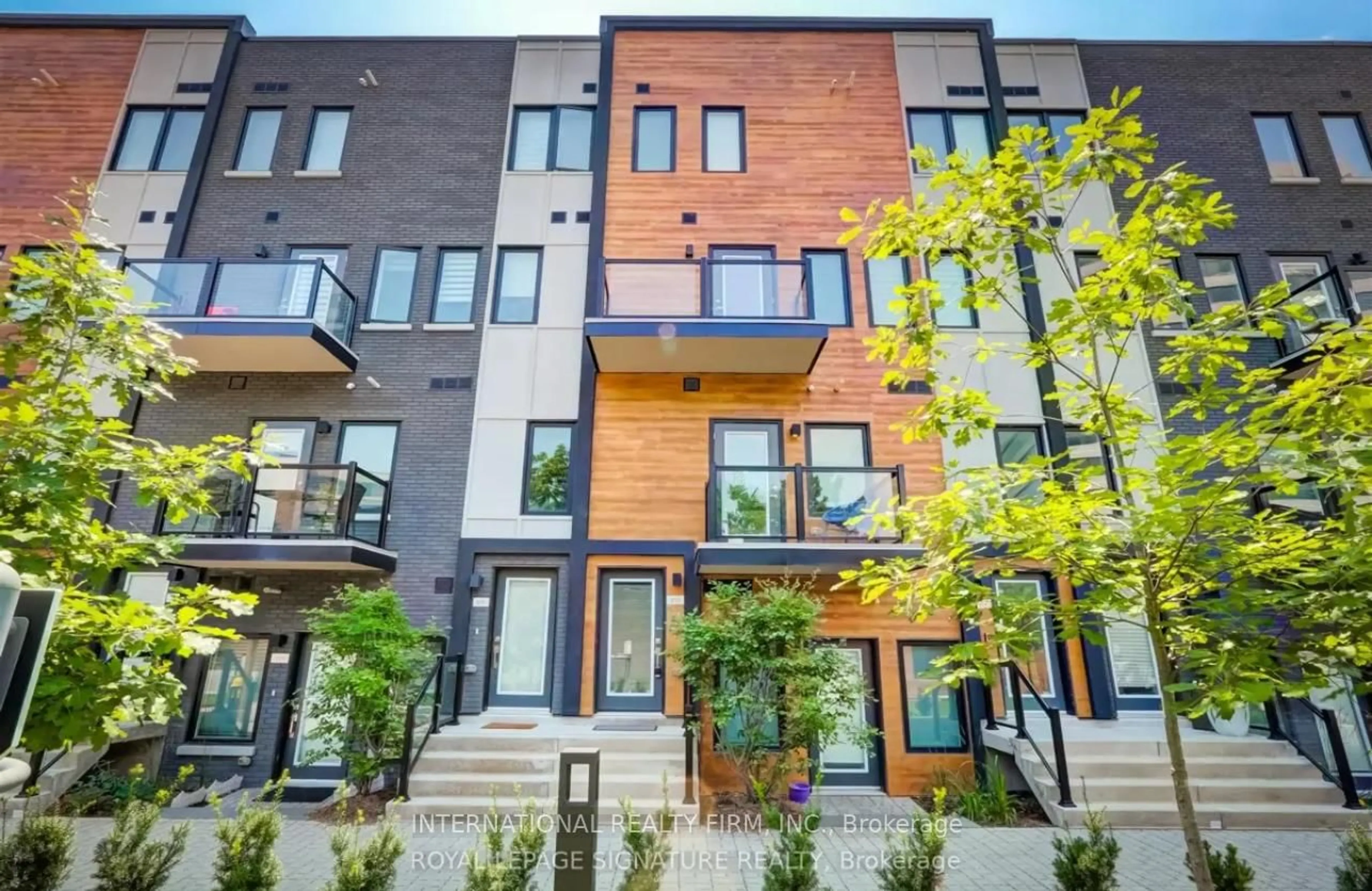 Home with brick exterior material, street for 402 The East Mall #213, Toronto Ontario M9B 3Z9