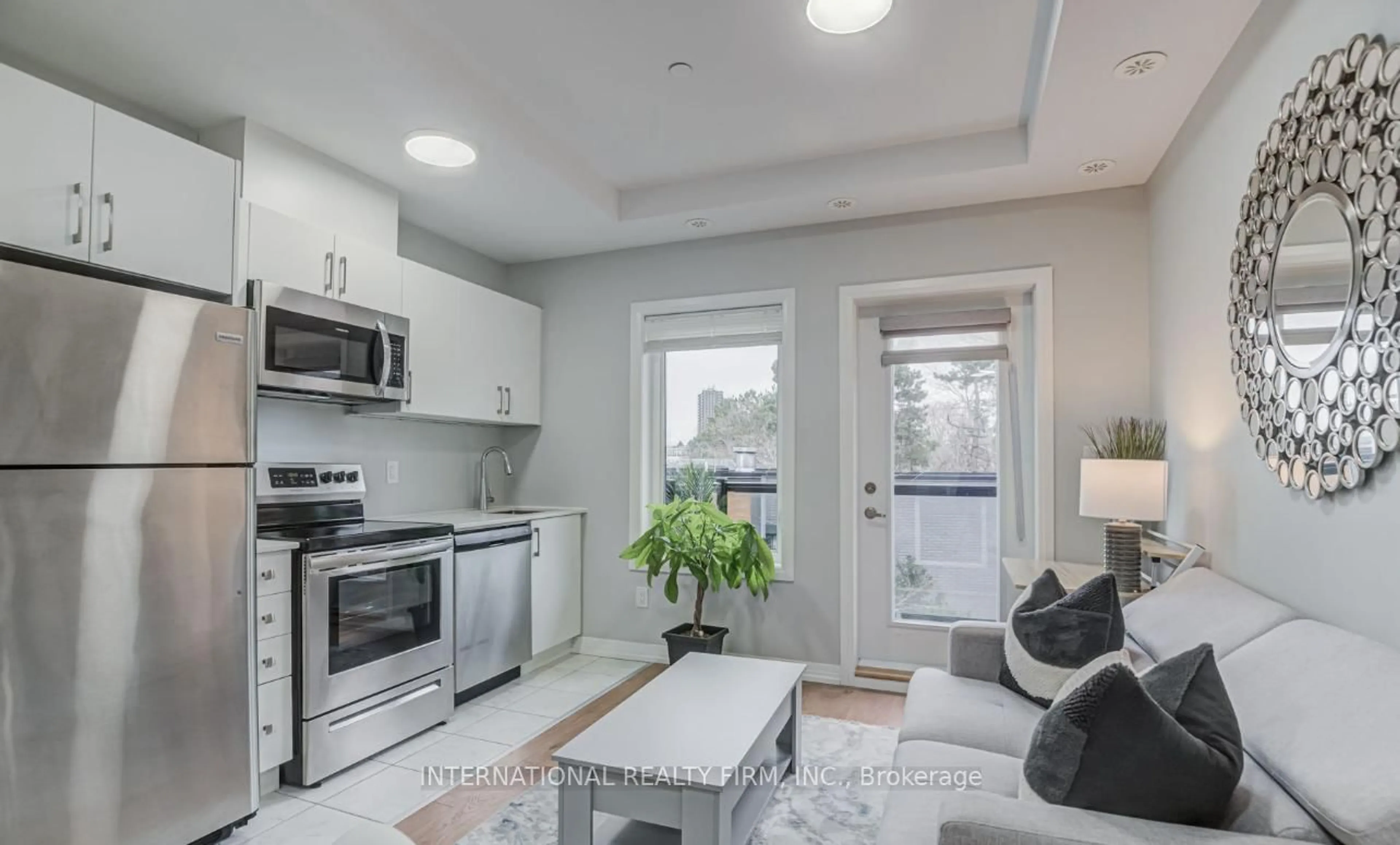 Open concept kitchen, unknown for 402 The East Mall #213, Toronto Ontario M9B 3Z9