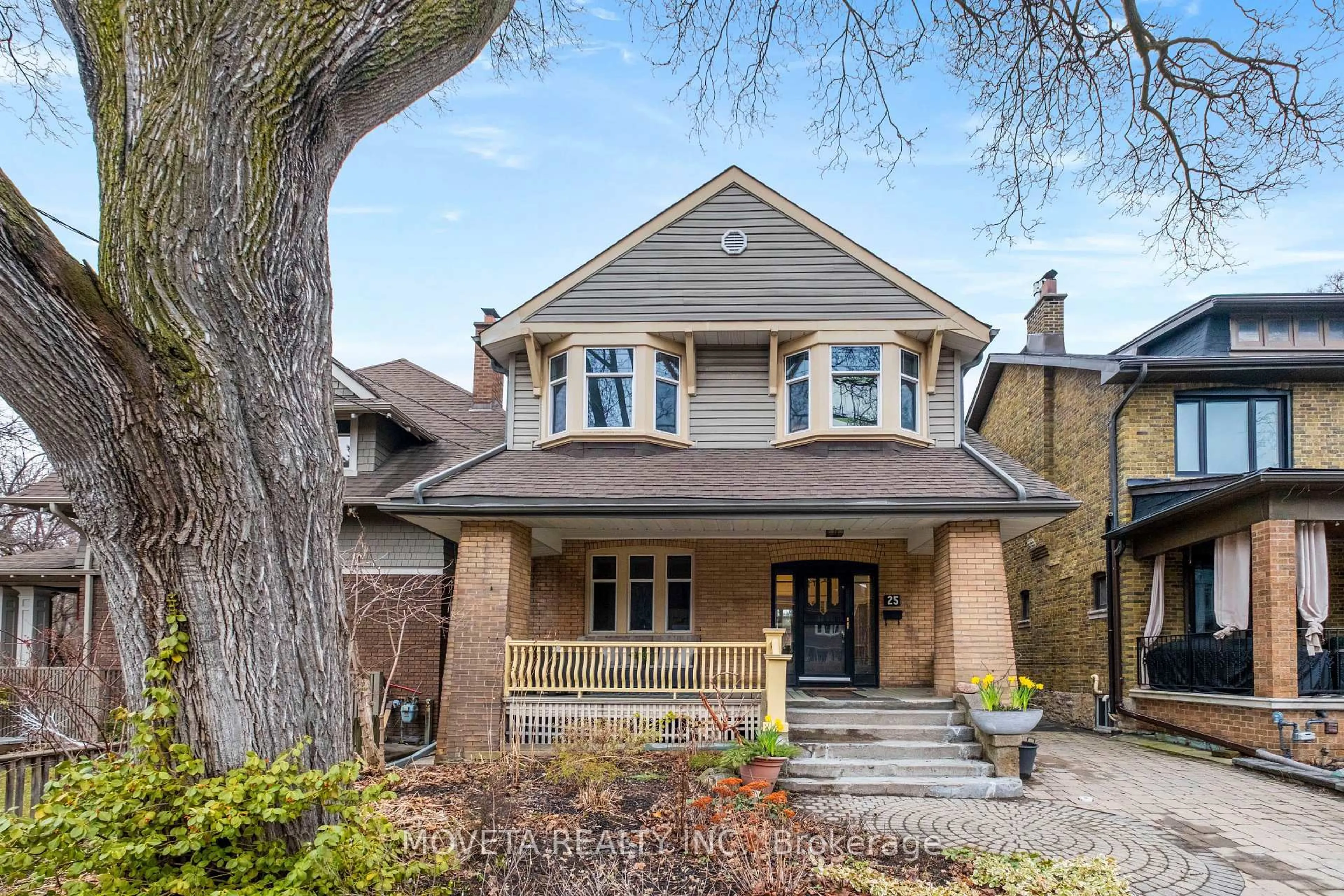 Home with brick exterior material, street for 25 Glenholme Ave, Toronto Ontario M6H 3A8