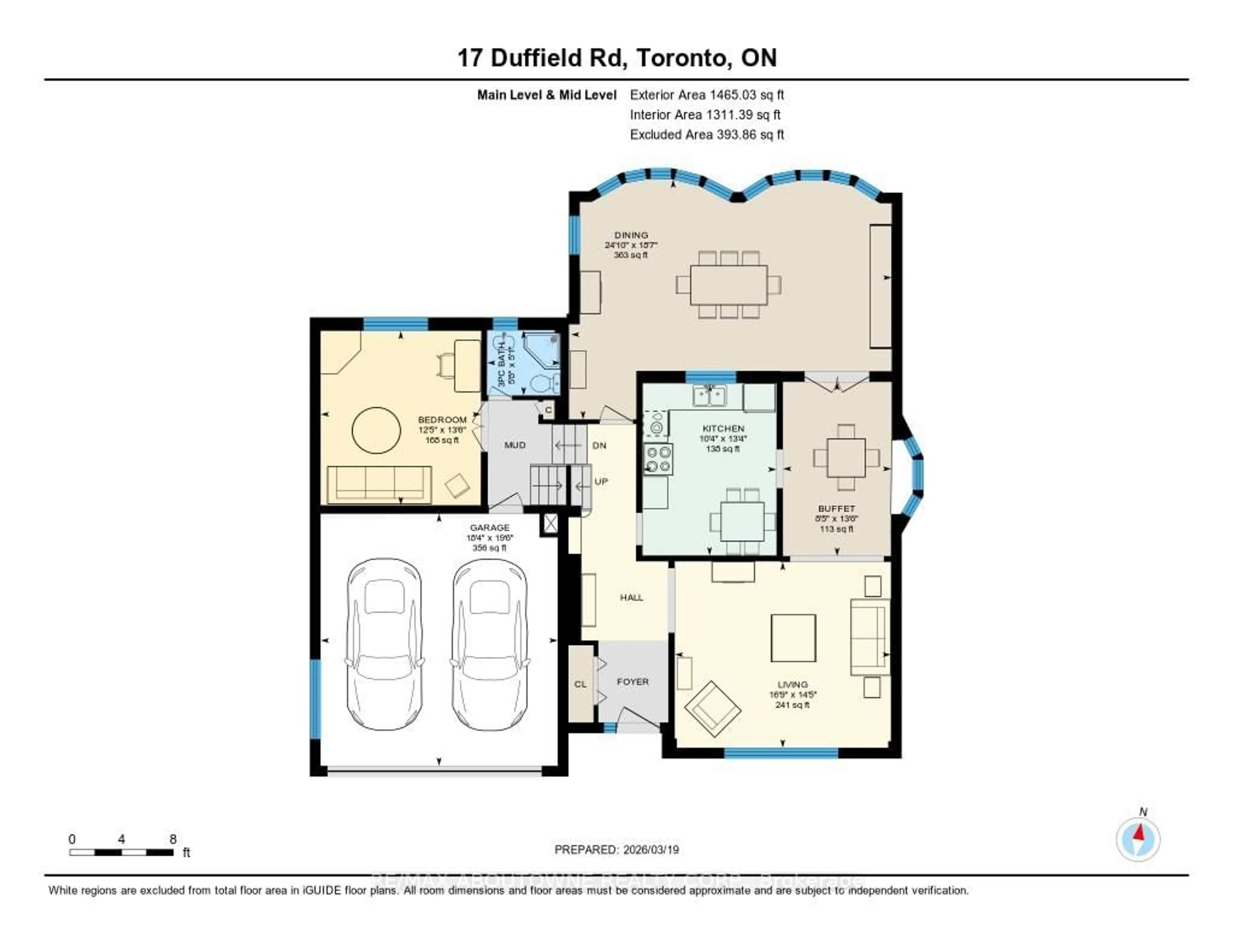 Floor plan for 17 Duffield Rd, Toronto Ontario M9P 3C8