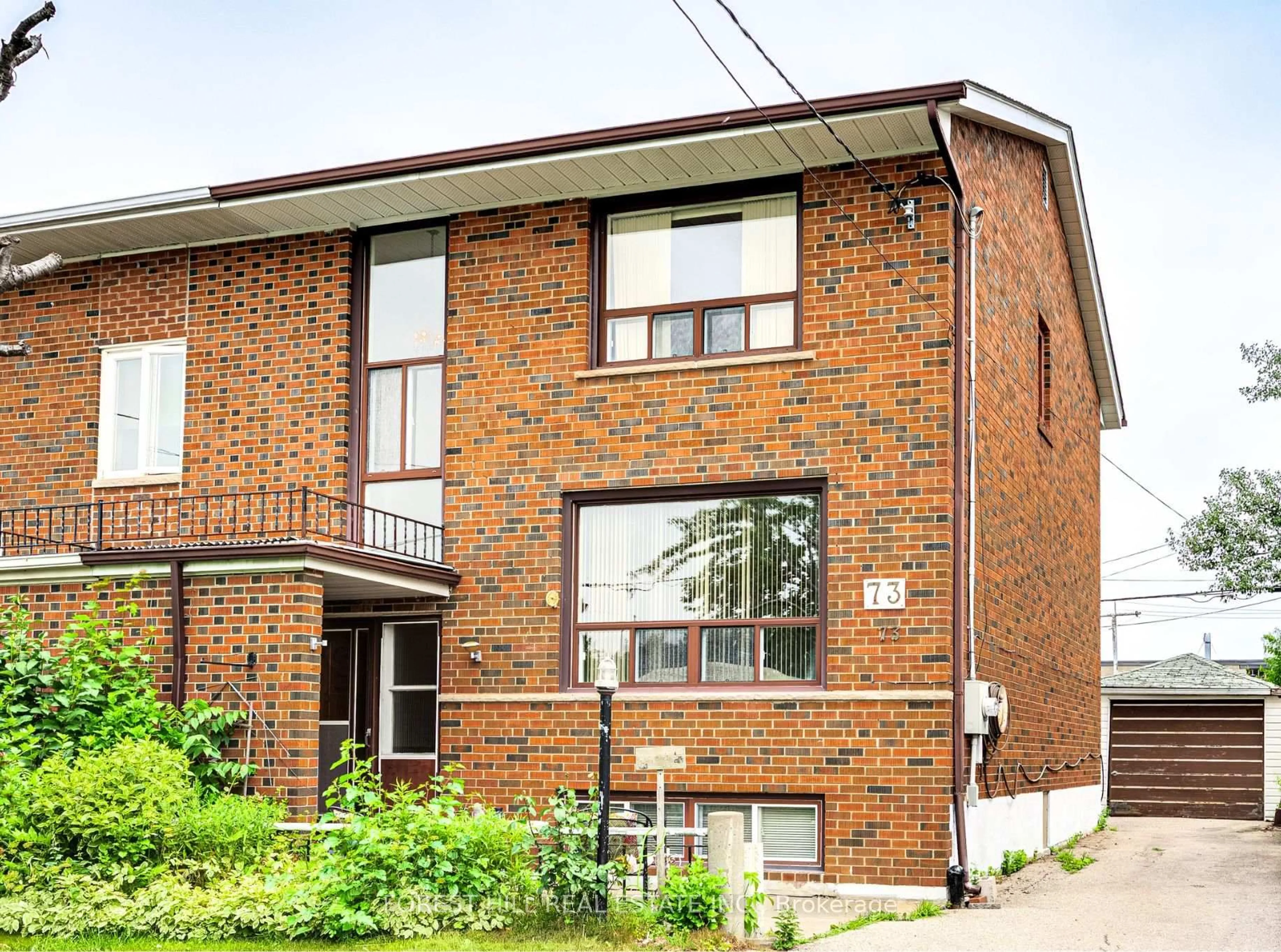 Home with brick exterior material, street for 73 Talent Cres, Toronto Ontario M9M 2N5