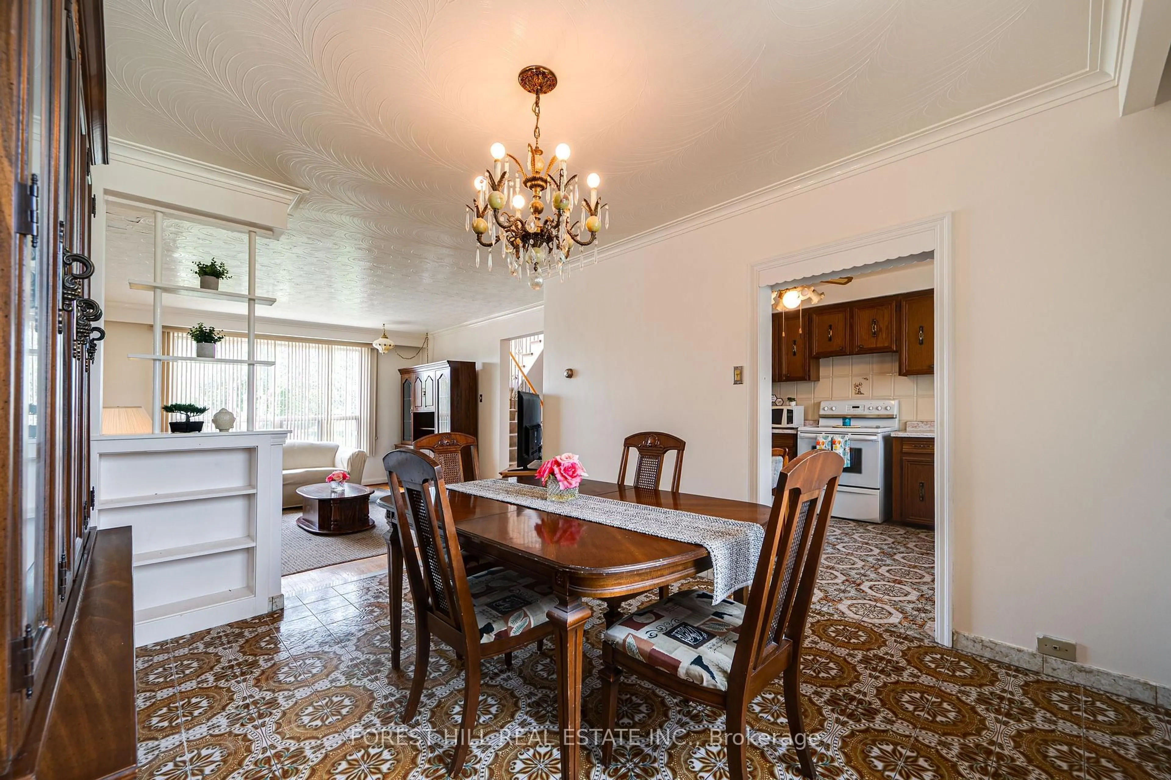 Dining room, ceramic/tile floor for 73 Talent Cres, Toronto Ontario M9M 2N5