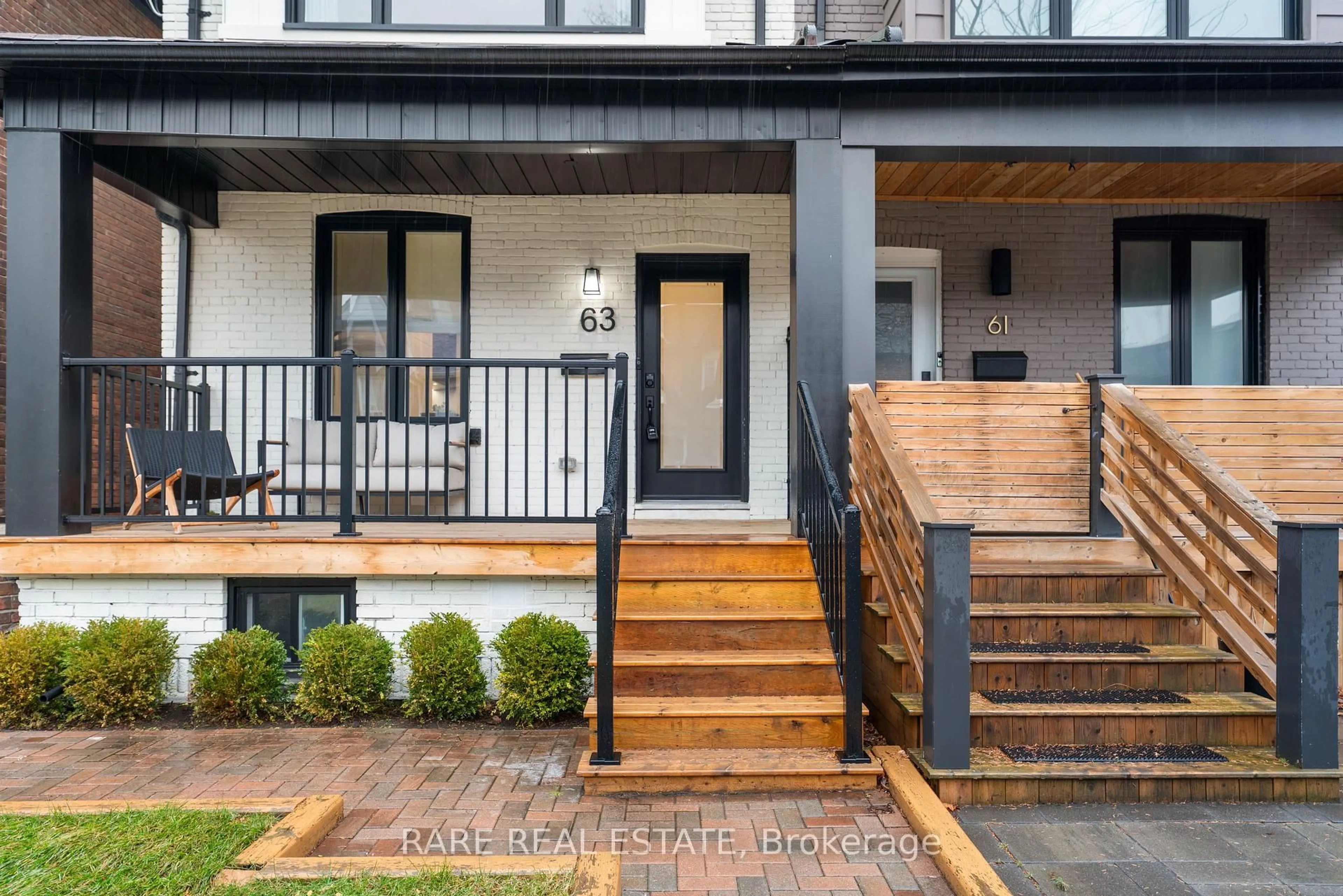 Home with brick exterior material, street for 63 Laughton Ave, Toronto Ontario M6N 2W8